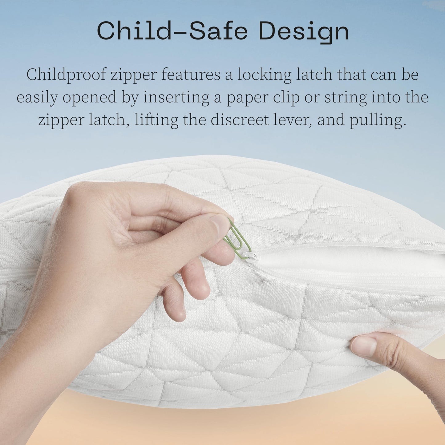 Coop Home Goods Original Toddler Adjustable Pillow, Soft, Breathable, with Premium Memory Foam and Zippered Cover, CertiPUR-US/GREENGUARD Gold