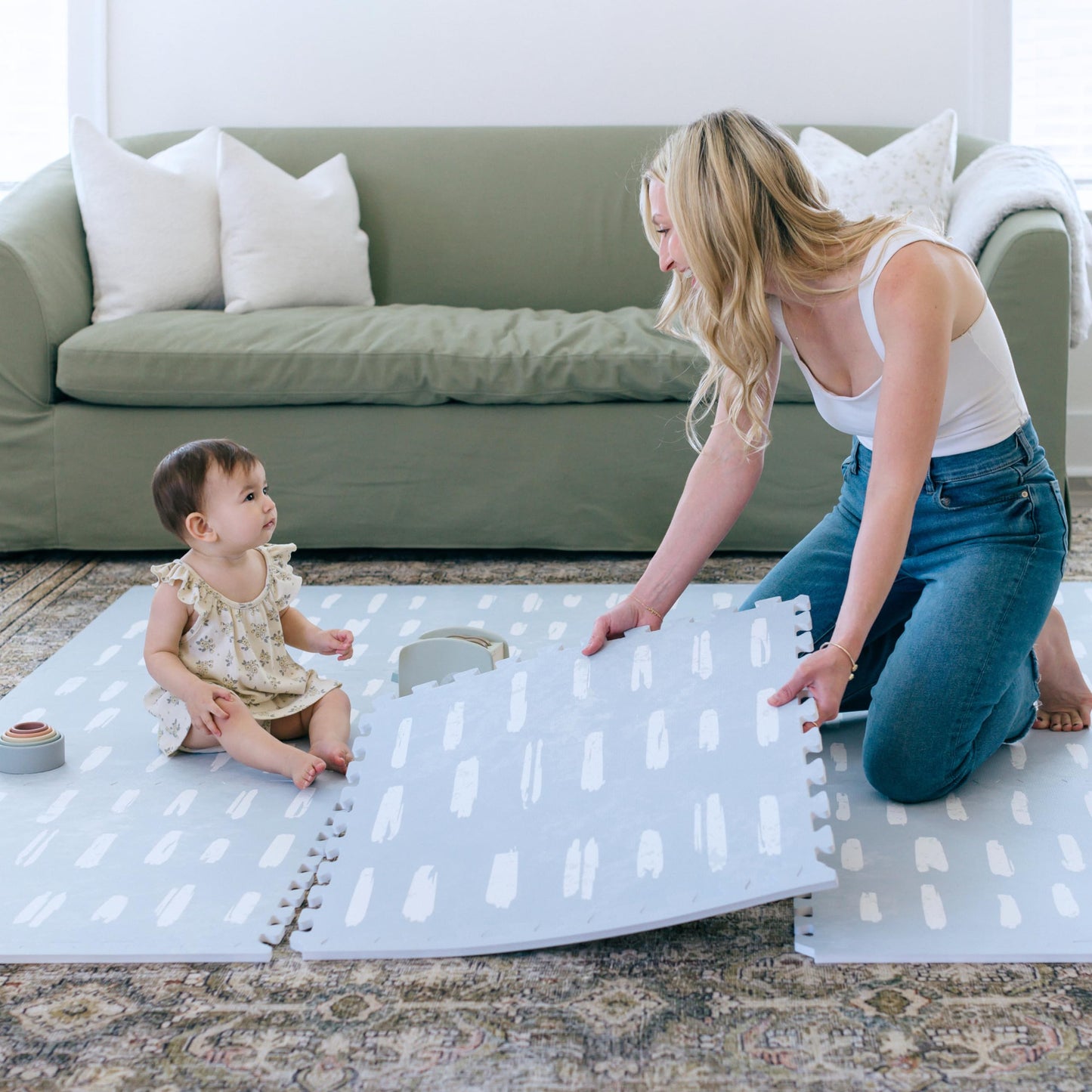 Baby Play Mats for Floor - Eden (4x6ft) - Premium EVA Foam Play Mat for Babies & Toddlers