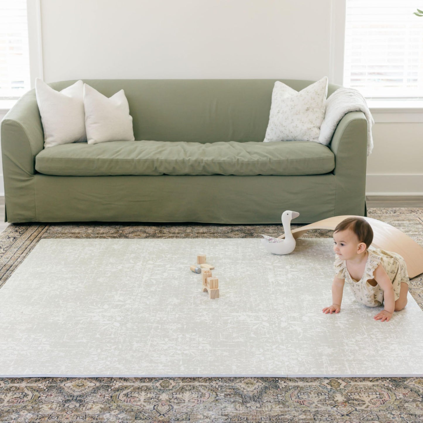 Baby Play Mats for Floor - Eden (4x6ft) - Premium EVA Foam Play Mat for Babies & Toddlers