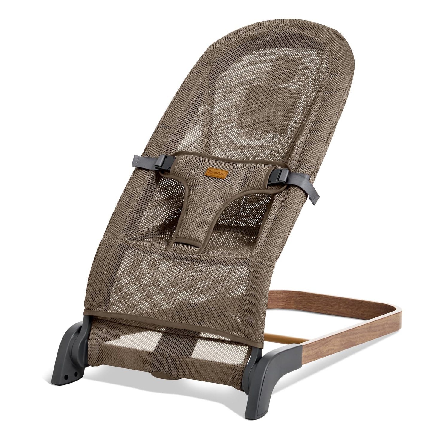 Foldable Baby Bouncer, Baby Seat with 3 Adjustable Heights, Portable Newborn Rocker
