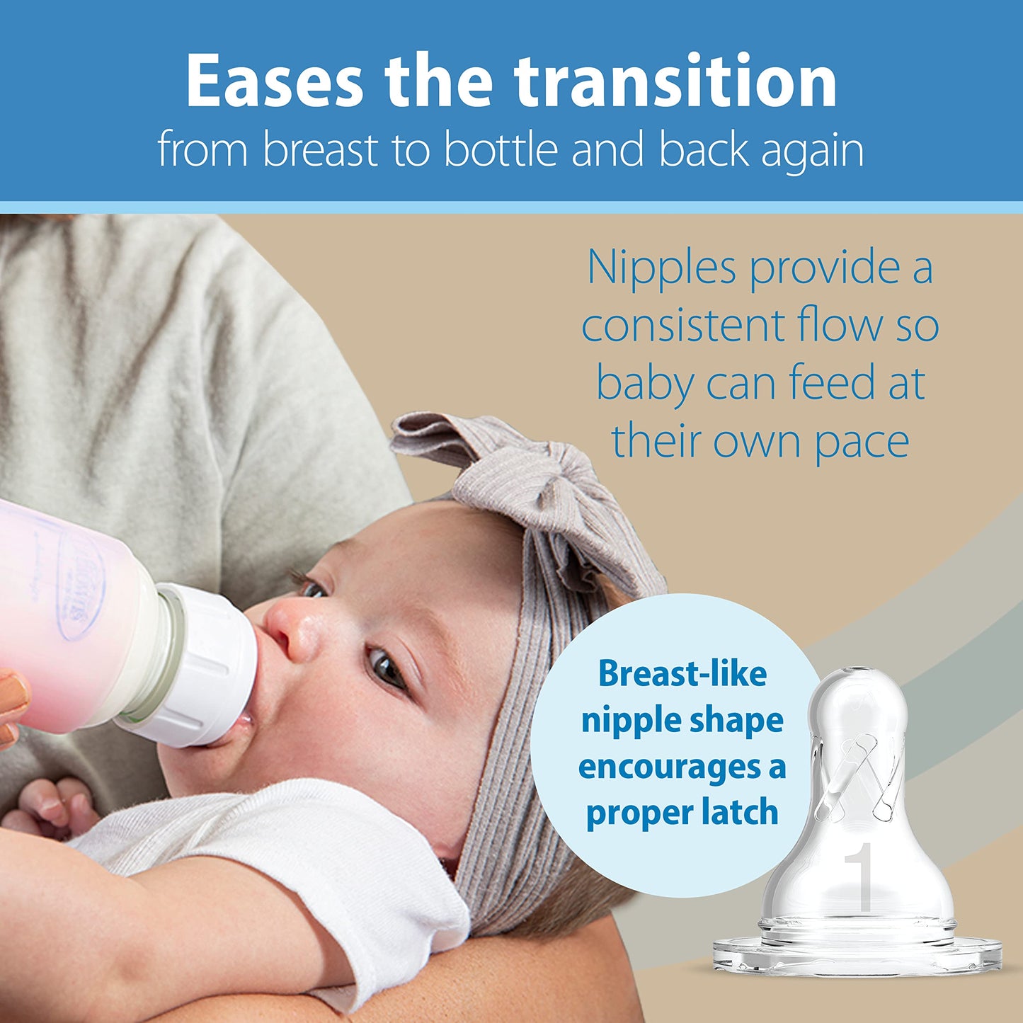 Dr. Brown's Natural Flow Anti-Colic Options+ Narrow Glass Baby Bottle Starter Set with Silicone Bottle Sleeves, Brush & Soft 100% Silicone HappyPaci Pacifier for Newborns, 0m+