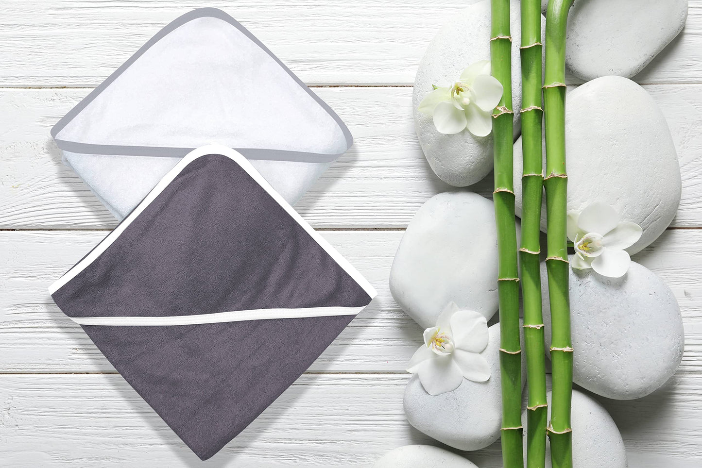 2 Pack Baby Bath Towel - Rayon Made from Bamboo