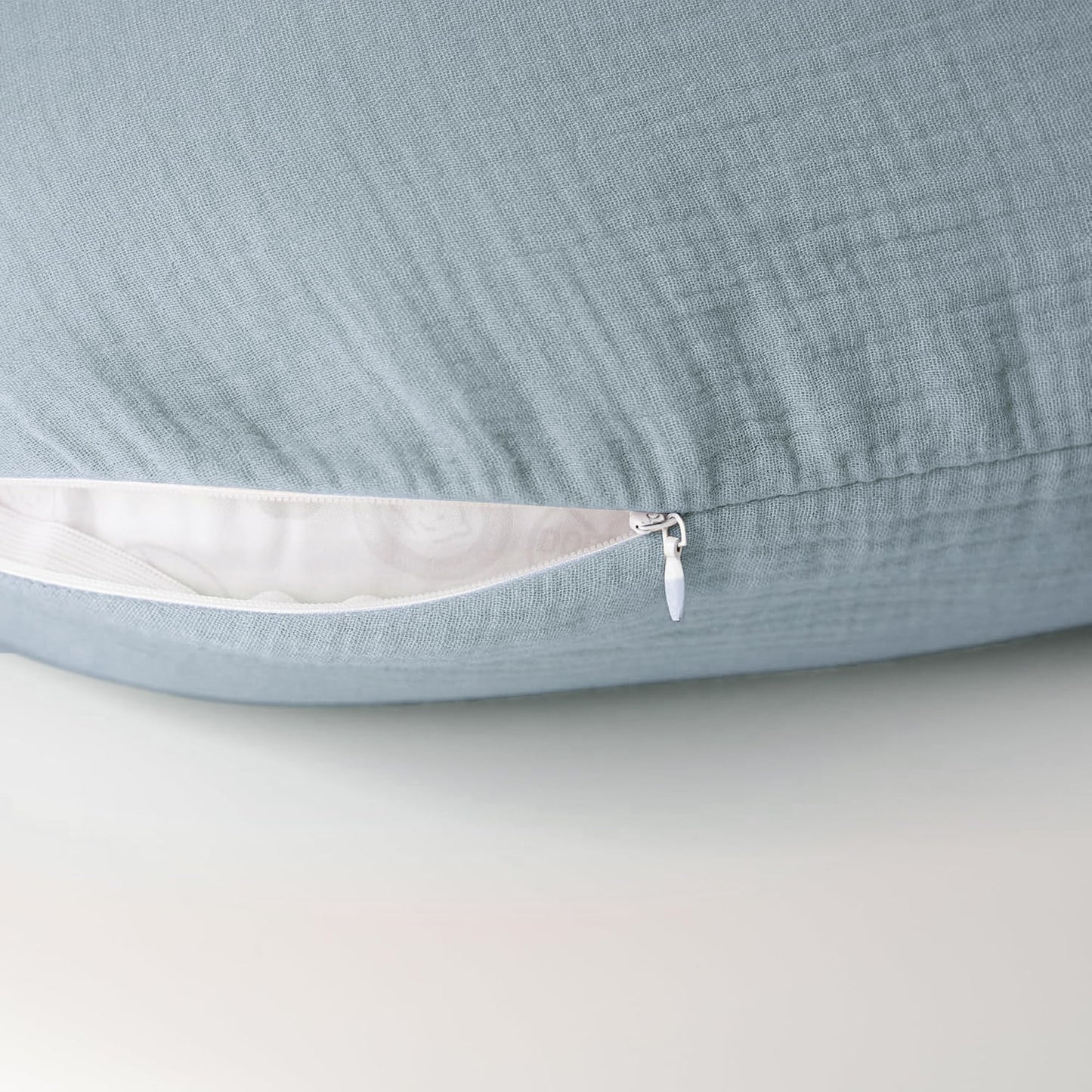Konssy Muslin Nursing Pillow Covers, 100% Cotton Soft & Adorable Covers for Breastfeeding Pillows, Slipcovers for Newborn Baby Boys & Girls
