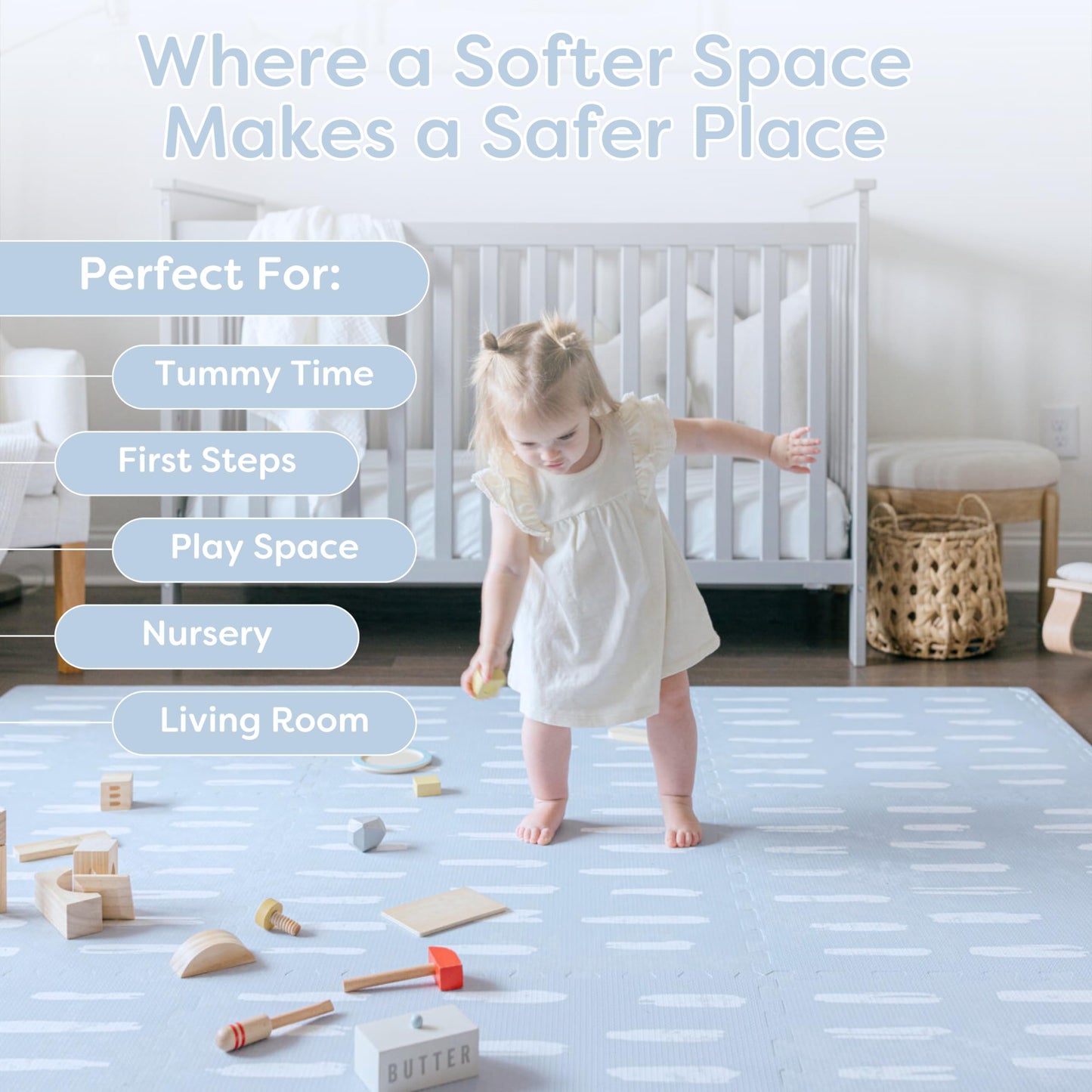 Baby Play Mats for Floor - Eden (4x6ft) - Premium EVA Foam Play Mat for Babies & Toddlers
