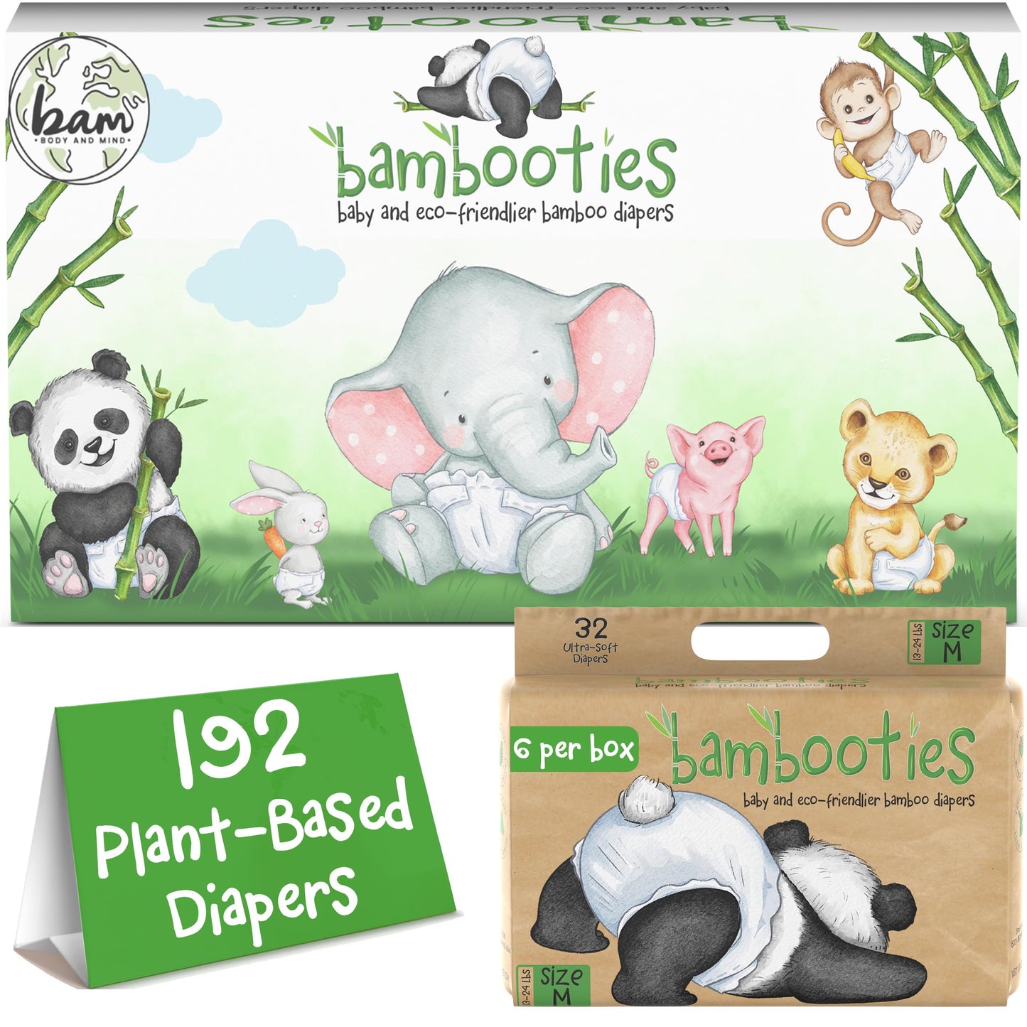 Bamboo Baby Diapers, Totally Chlorine Free,Non Toxic Eco Friendlier Plant-Based Materials.