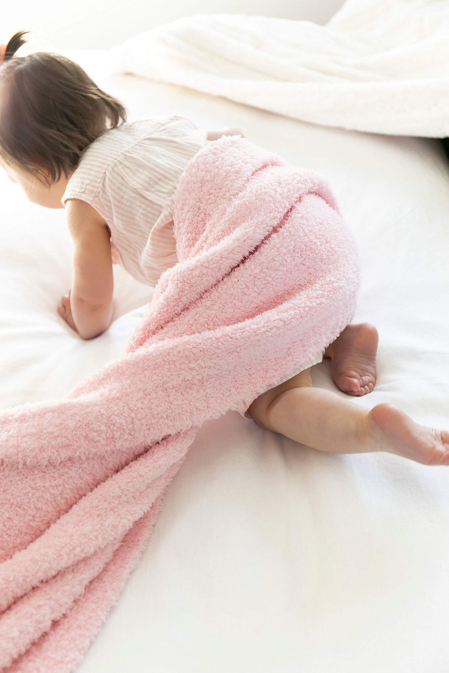 SARANONI Bamboni Luxury Baby Blanket | Plush Blanket for Infant Boys & Girls | Receiving Blanket 30” x 40” | Gray
