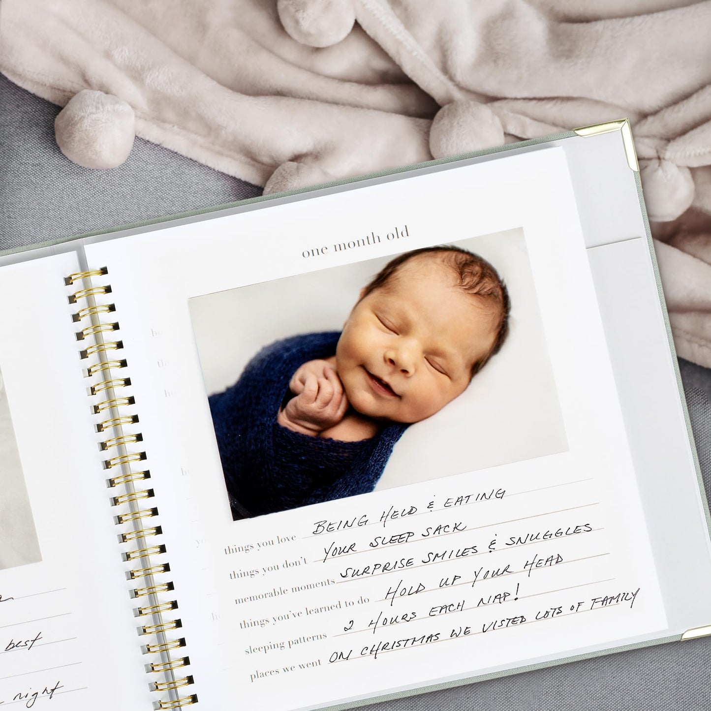 Keepsake Baby Memory Book for Boys and Girls – Timeless First 5 Year Baby Book