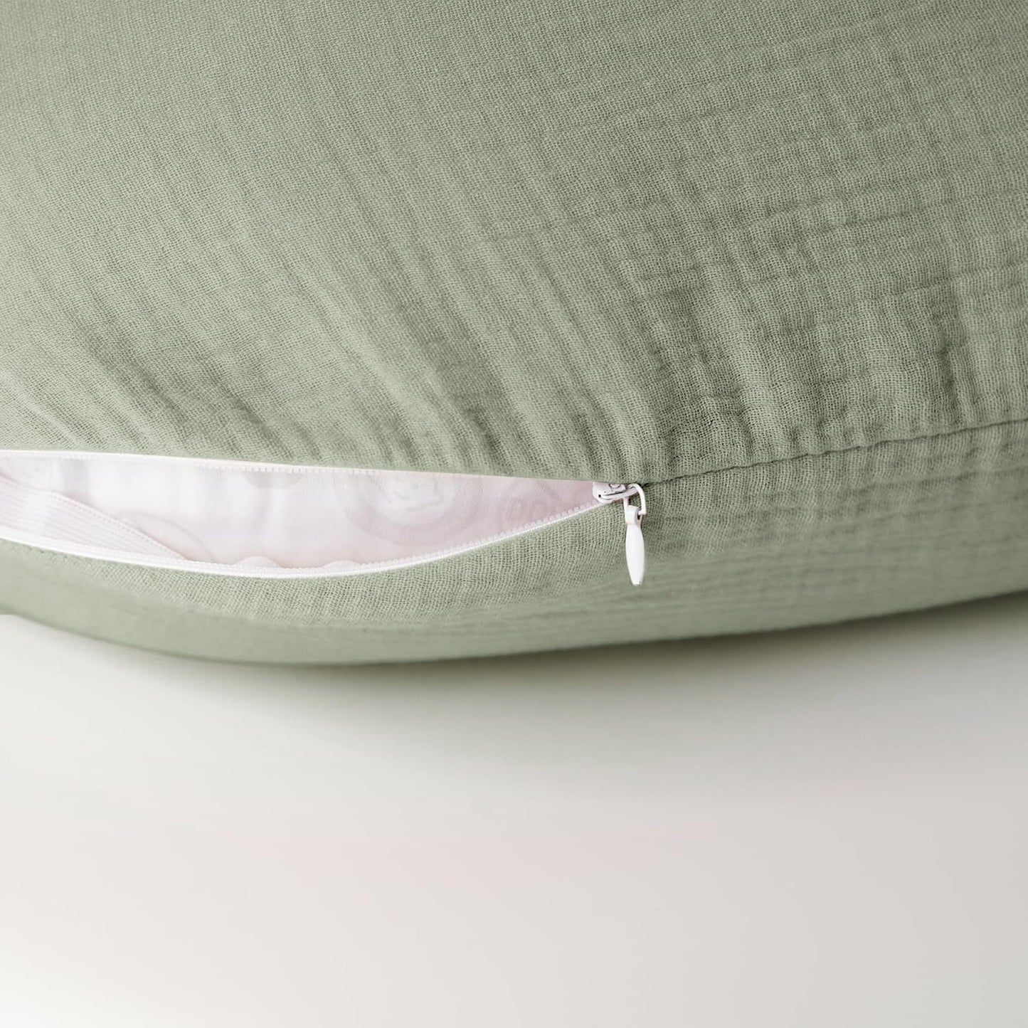 Konssy Muslin Nursing Pillow Covers, 100% Cotton Soft & Adorable Covers for Breastfeeding Pillows, Slipcovers for Newborn Baby Boys & Girls