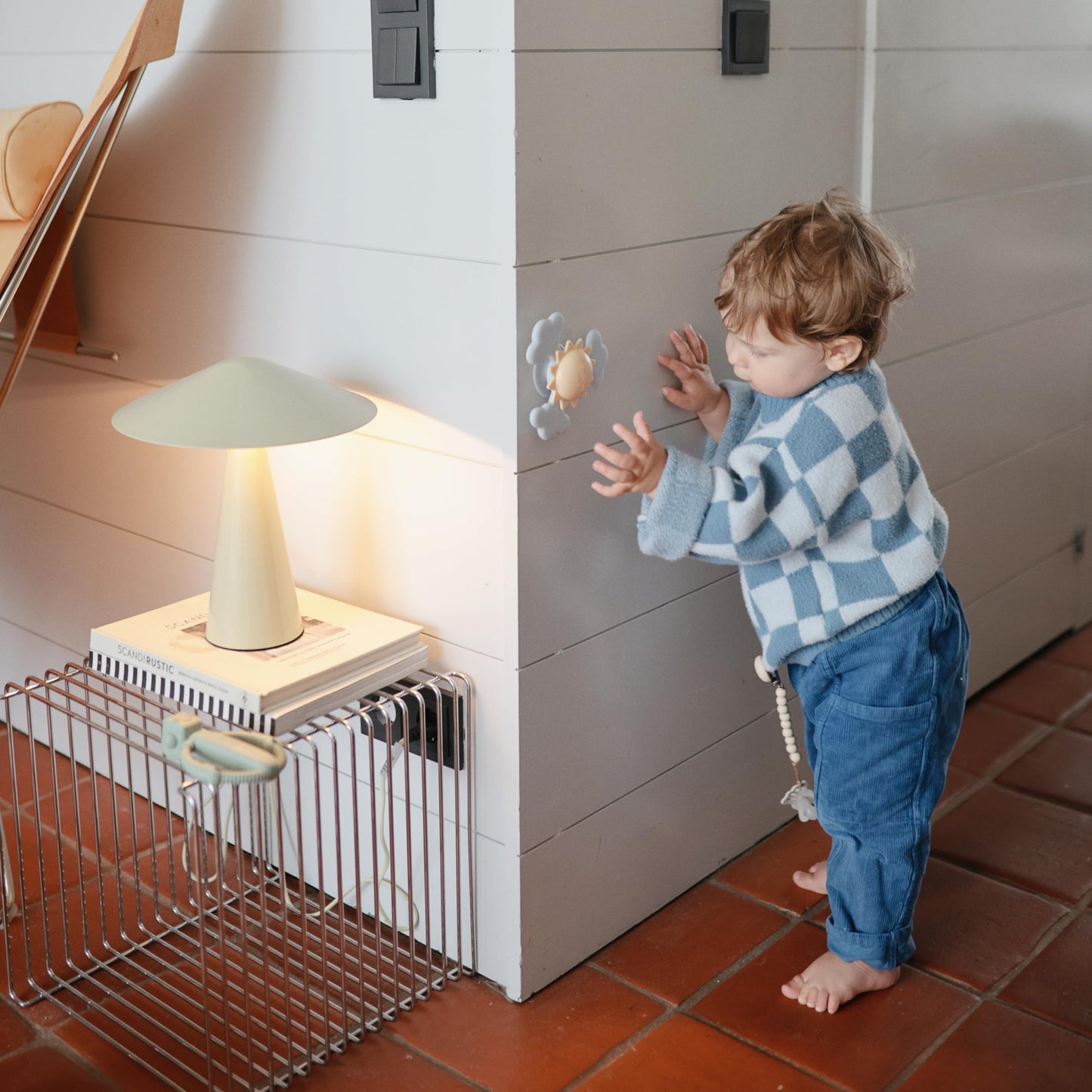 mushie Sunshine Suction Spinner Toy | Toddler Sensory Toys for Bath & Play