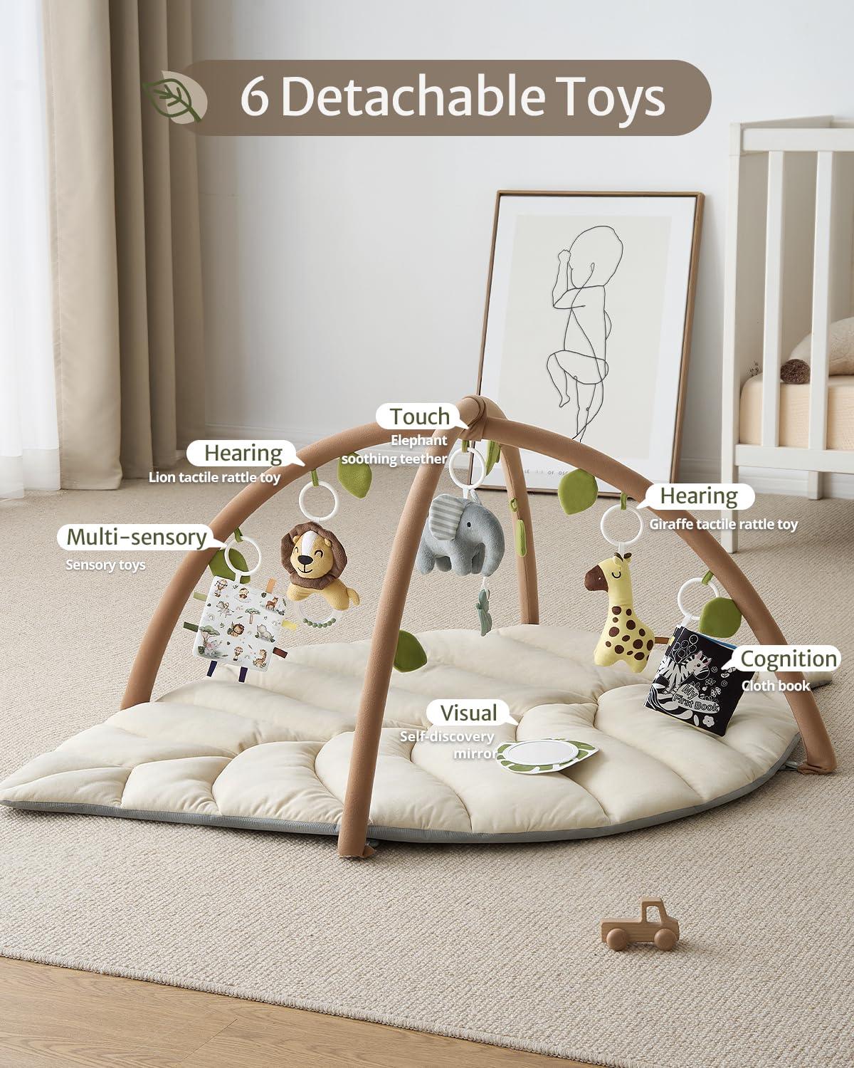 Blissful Diary Shell Baby Play Gym Mat