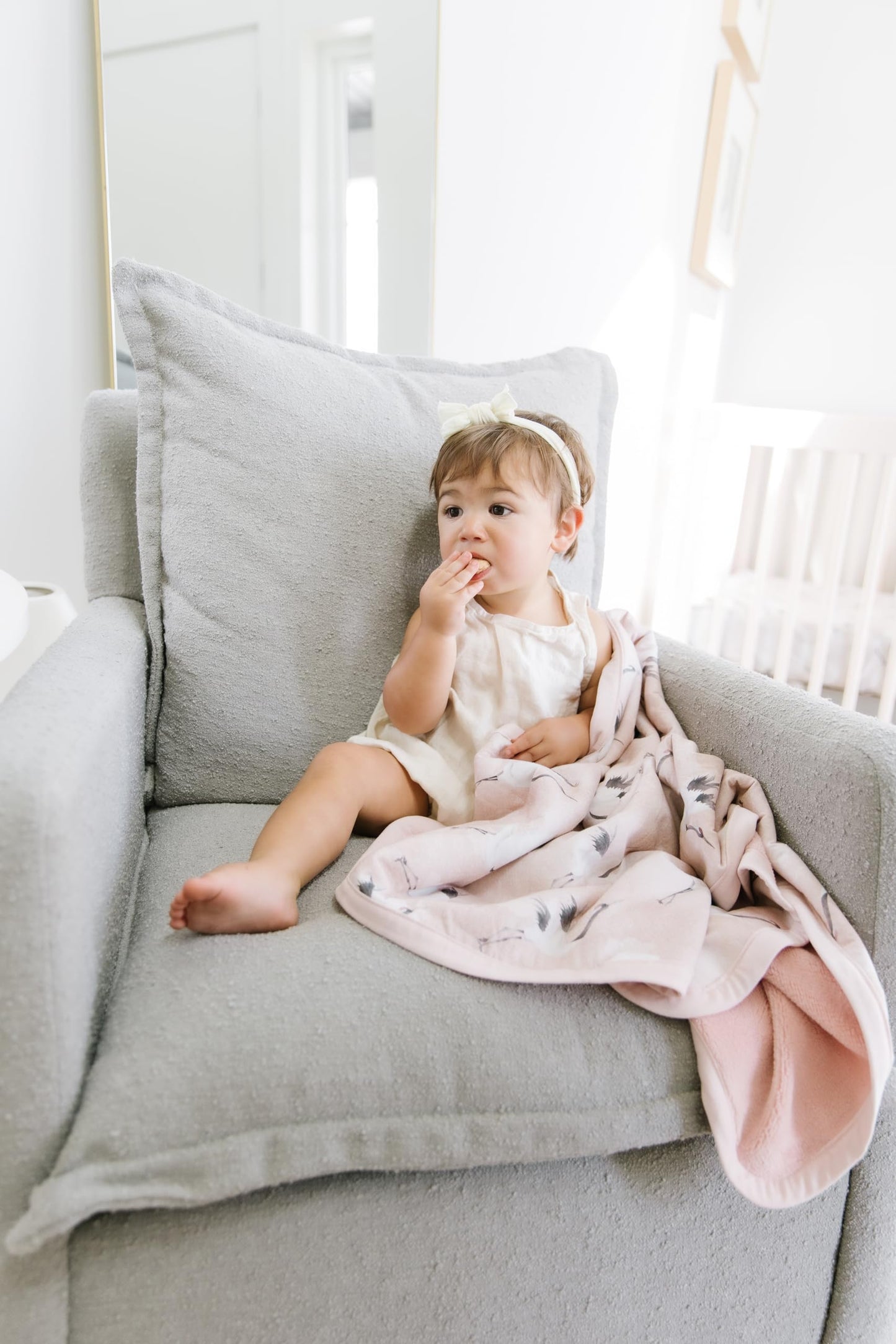 Oilo Baby Blanket, Luxury Soft Plush Backing & 100% Turkish Cotton Jersey Print