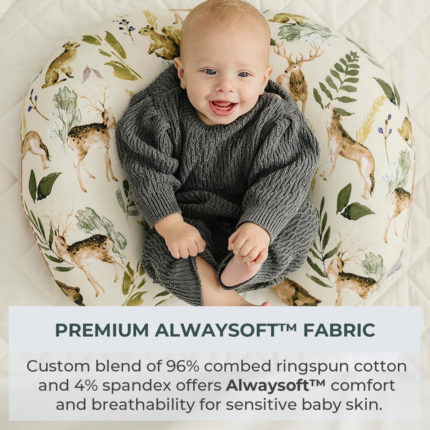 Pobibaby 1-Pack Premium Nursing Pillow Cover