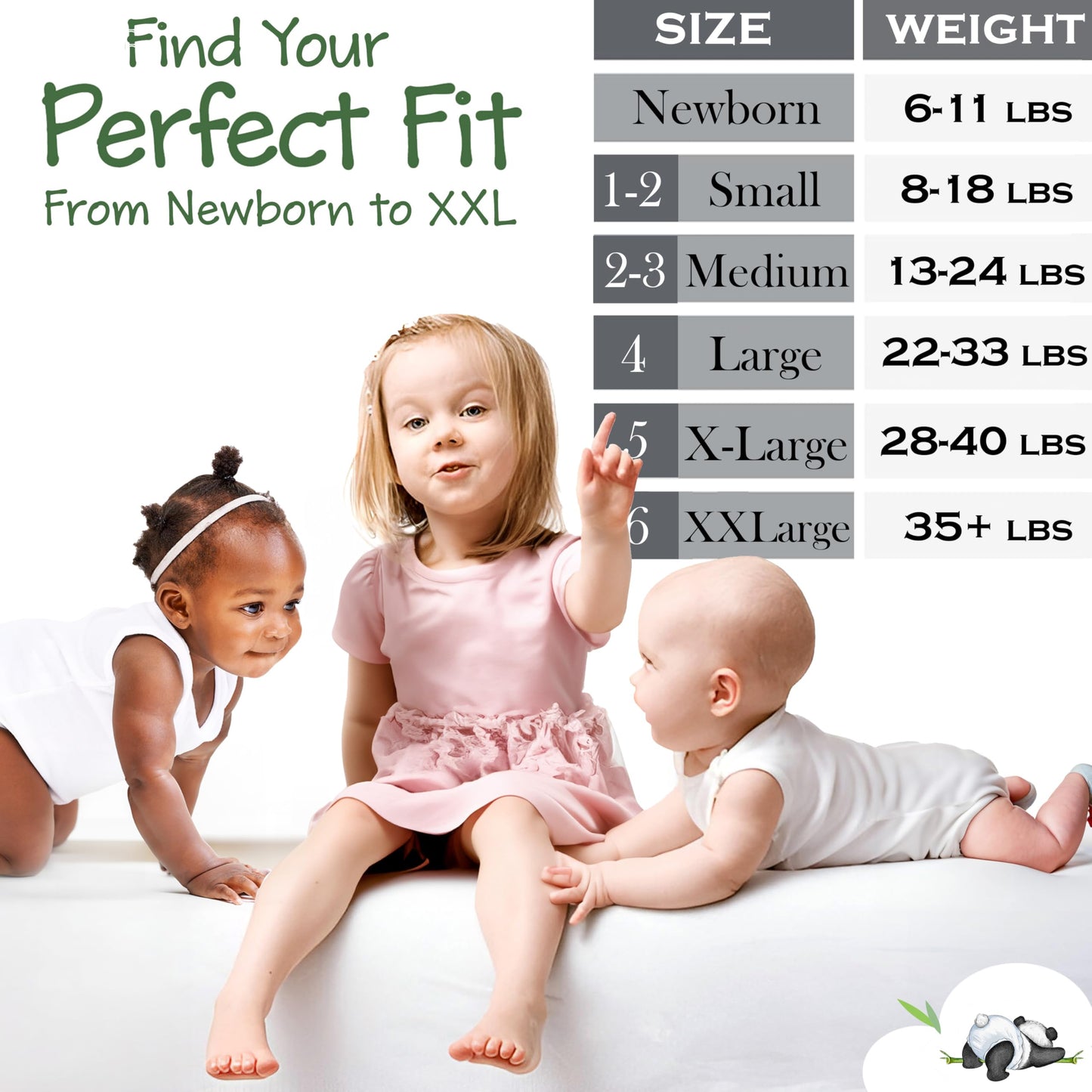 Bamboo Baby Diapers, Totally Chlorine Free,Non Toxic Eco Friendlier Plant-Based Materials.