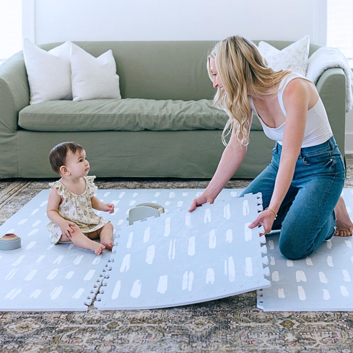 Baby Play Mats for Floor - Eden (4x6ft) - Premium EVA Foam Play Mat for Babies & Toddlers