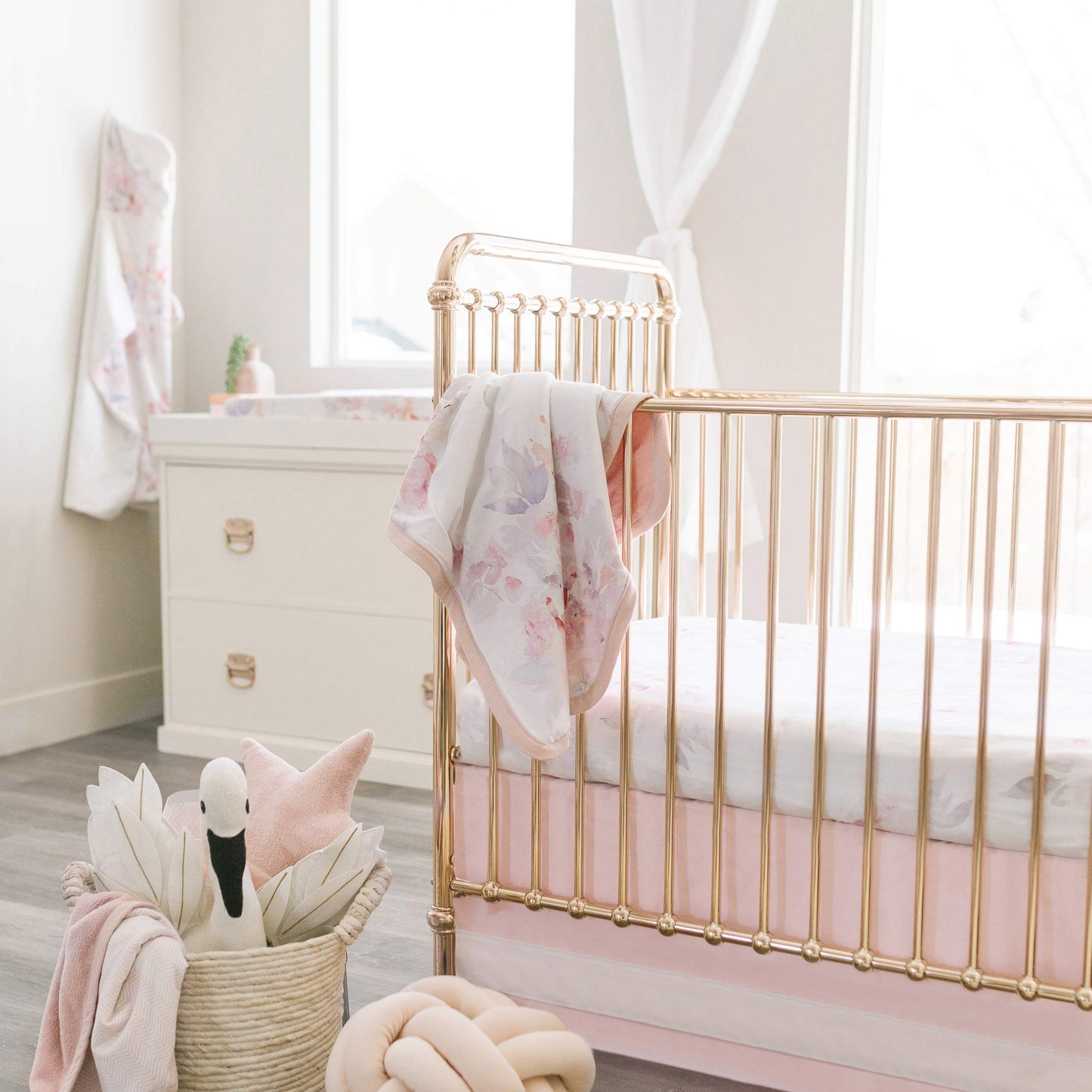 Oilo Baby Blanket, Luxury Soft Plush Backing & 100% Turkish Cotton Jersey Print