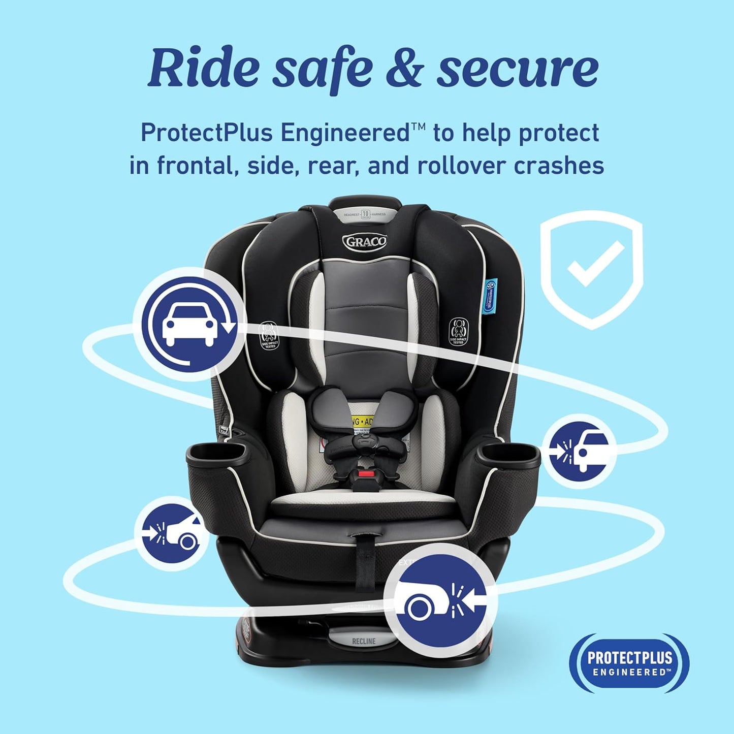 Graco Extend2Fit Convertible Baby Car Seat, Rear and Forward Facing
