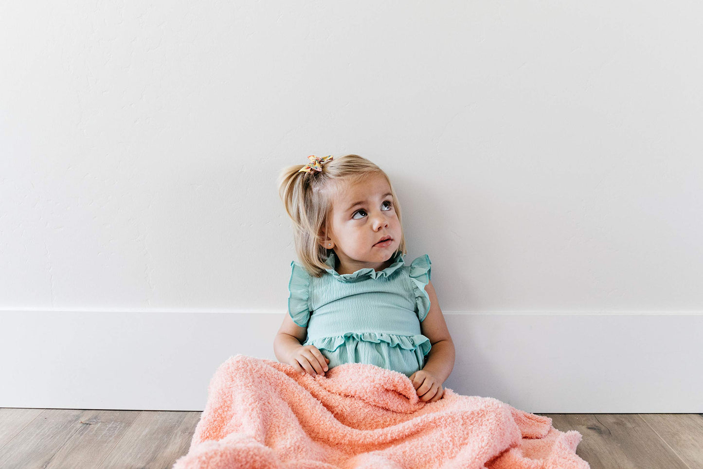 SARANONI Bamboni Luxury Baby Blanket | Plush Blanket for Infant Boys & Girls | Receiving Blanket 30” x 40” | Gray