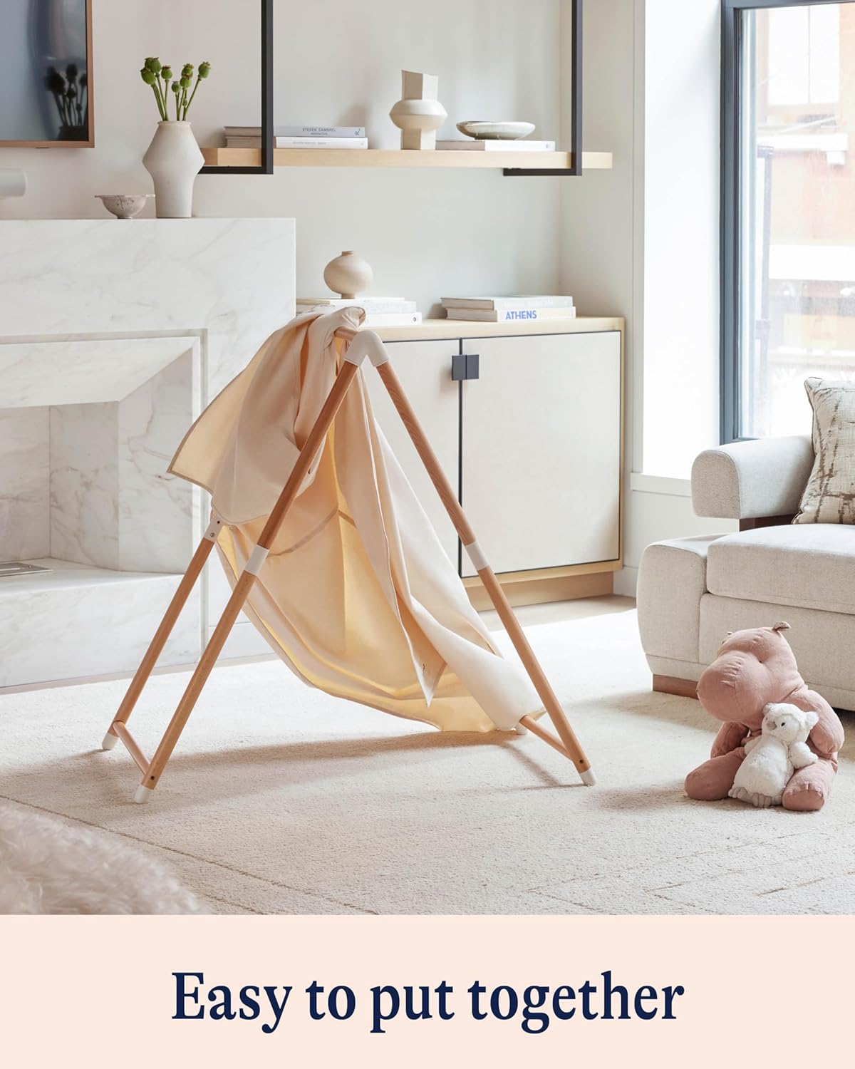 Lalo Play Tent - Indoor Tent for Kids and Toddlers, Made of FSC Certified Beechwood & Natural Canvas