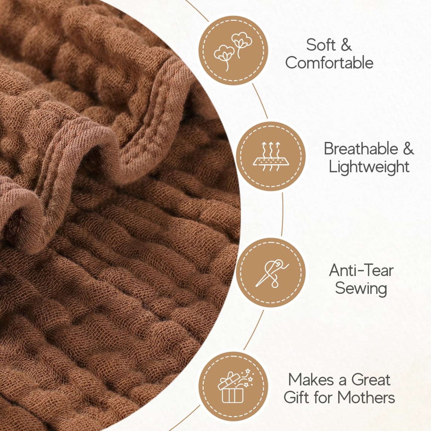 Muslin Hooded Baby Towel 4 Pack
