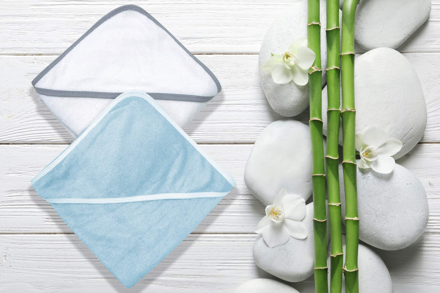 2 Pack Baby Bath Towel - Rayon Made from Bamboo