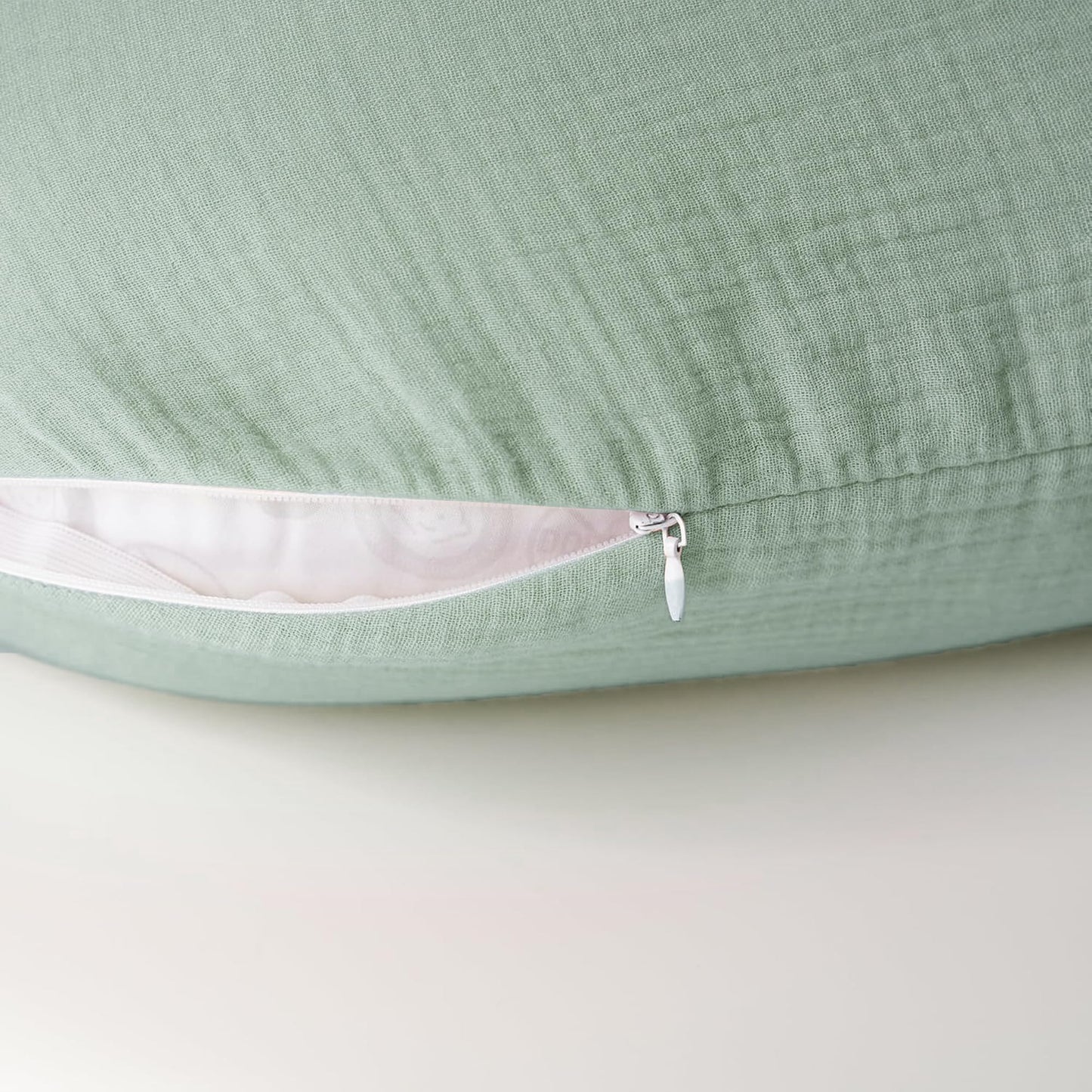 Konssy Muslin Nursing Pillow Covers, 100% Cotton Soft & Adorable Covers for Breastfeeding Pillows, Slipcovers for Newborn Baby Boys & Girls