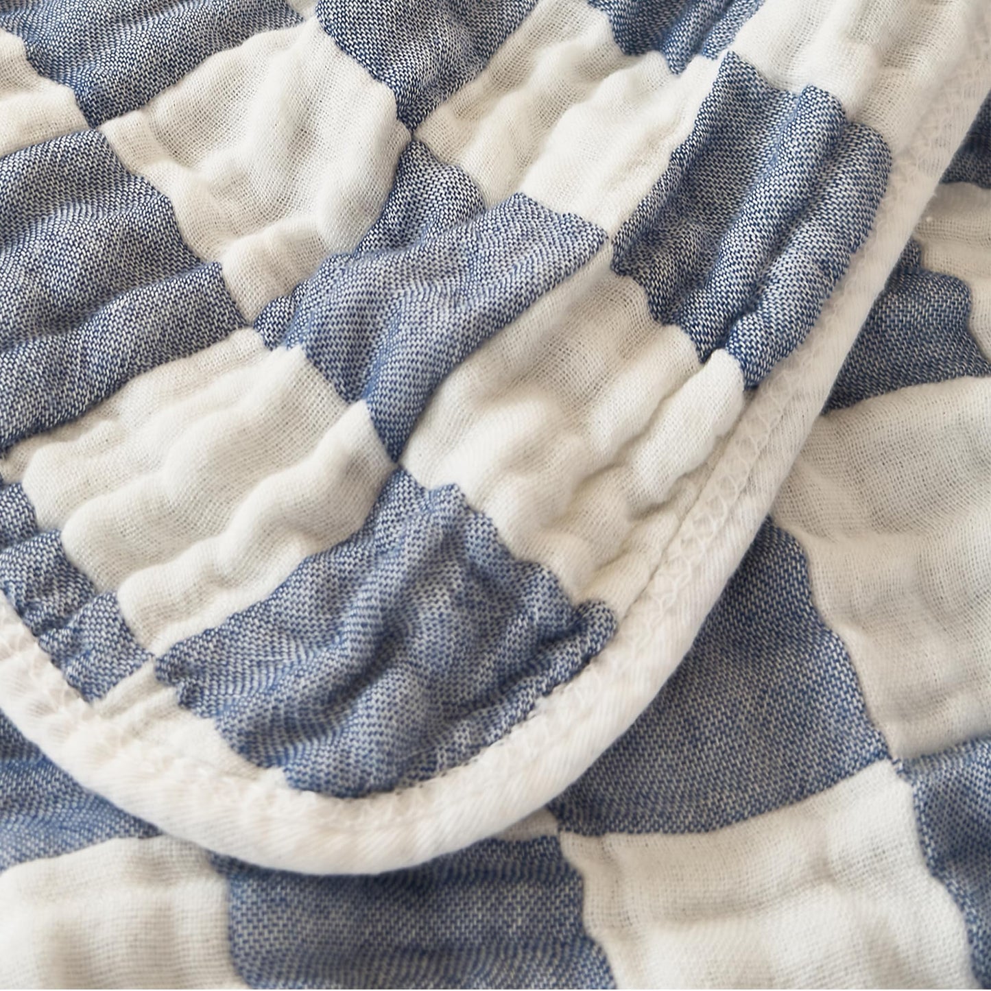 Ultra Soft Checkered Muslin Baby Blanket Pack of 2 Cotton Swaddles Bed Blankets for Babies and Toddlers Girls Newborn 42 x 42 inches Cream and Pink