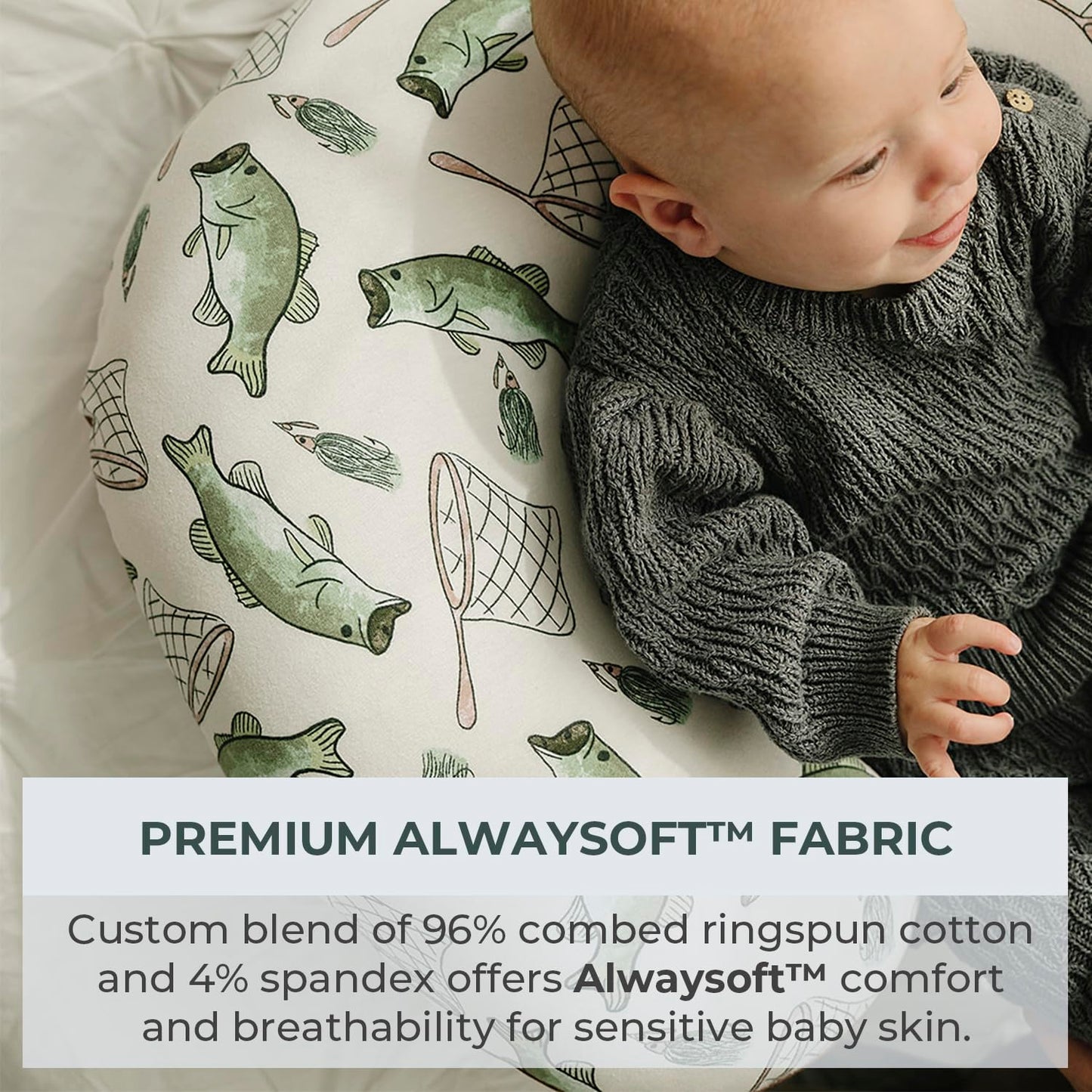 Pobibaby 1-Pack Premium Nursing Pillow Cover