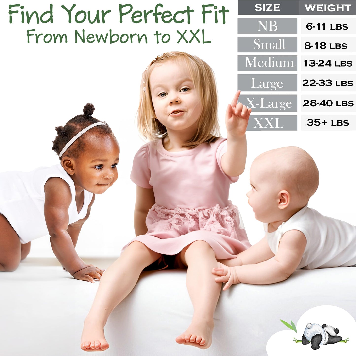 Bamboo Baby Diapers, Totally Chlorine Free,Non Toxic Eco Friendlier Plant-Based Materials.