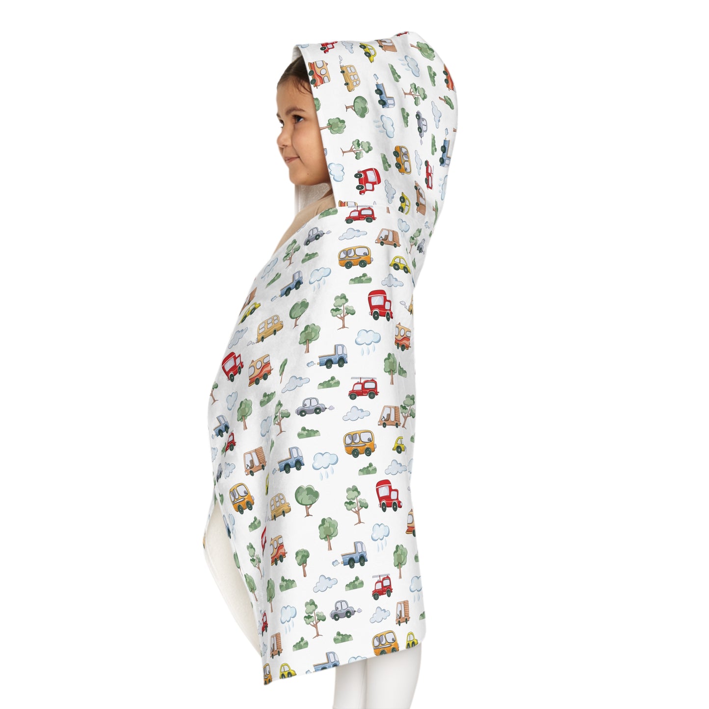 Child Hooded Towel- Cute Cars