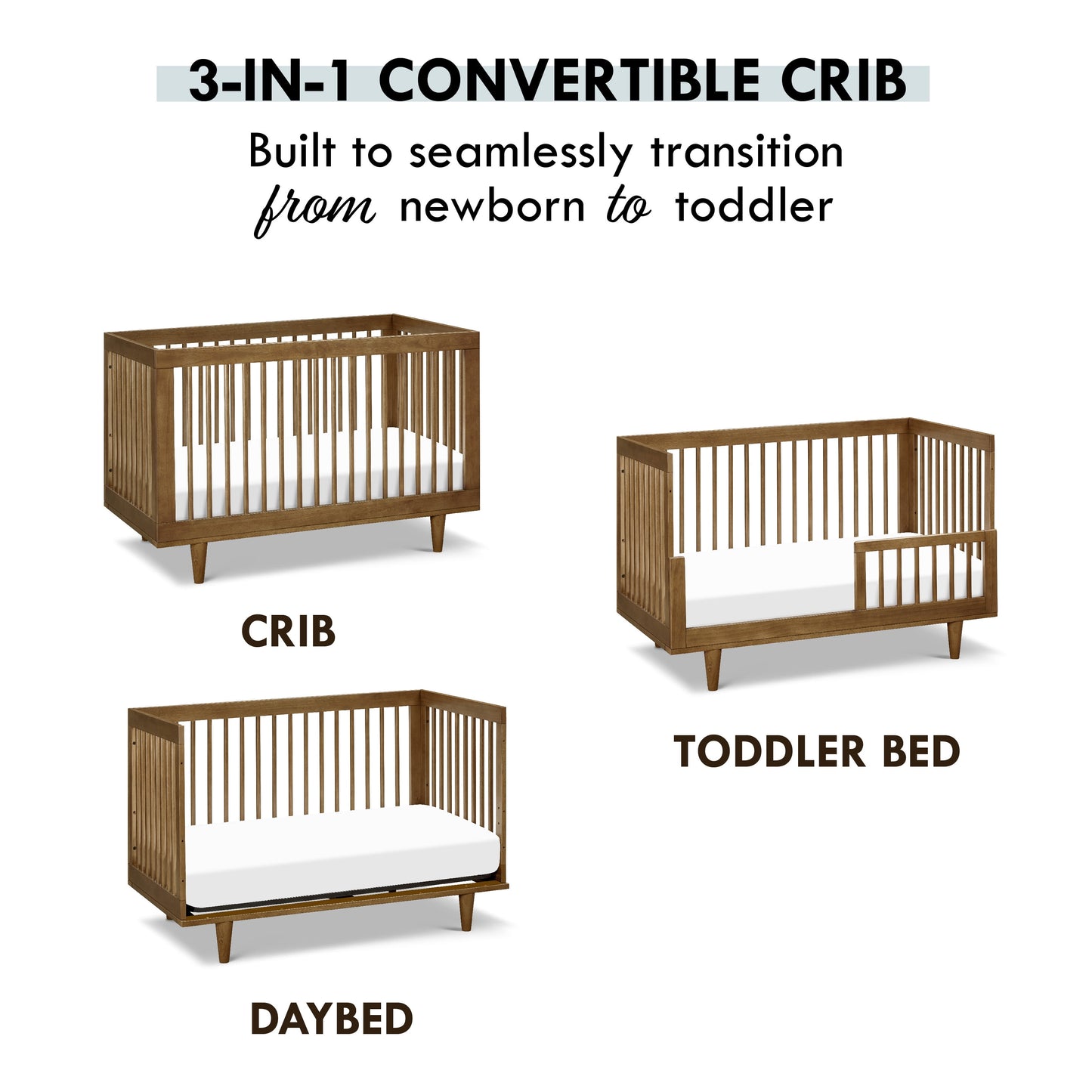 Marley 3-In-1 Convertible Crib