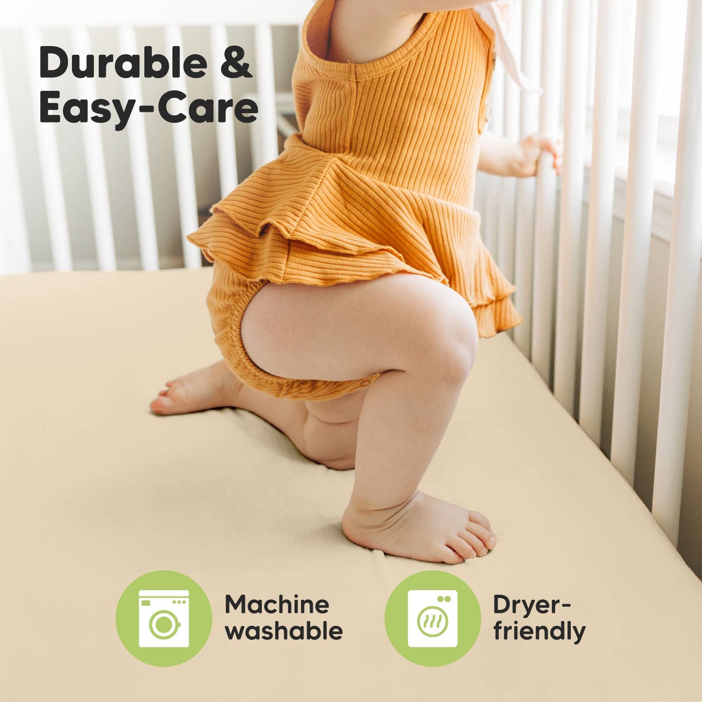 KeaBabies - KeaBabies 2-Pack Isla Fitted Crib Sheet - All The Things Baby