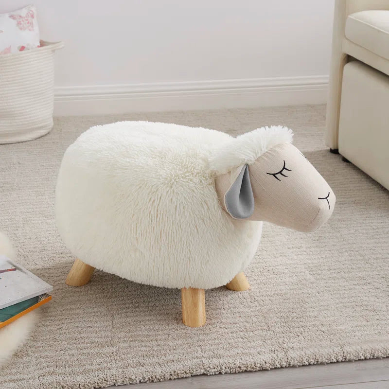 Millie Kids 14'' Wood Novelty Stool