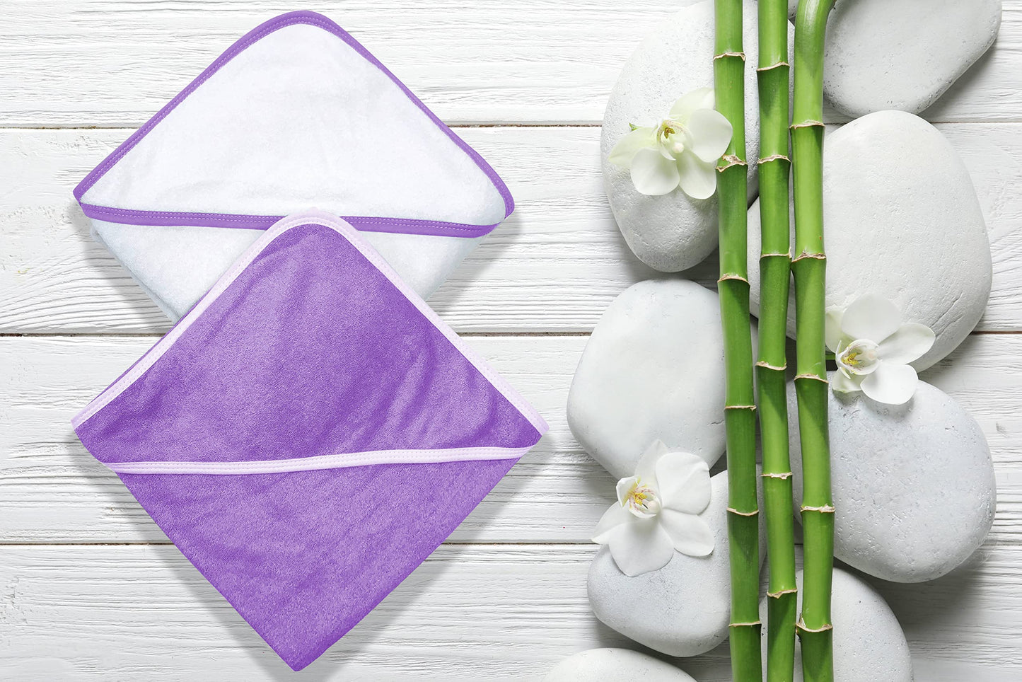 2 Pack Baby Bath Towel - Rayon Made from Bamboo