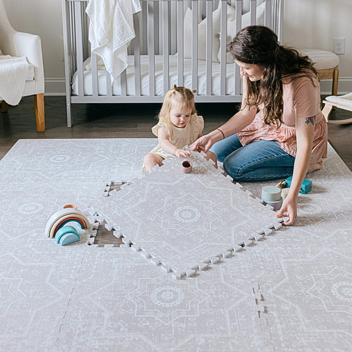 Baby Play Mats for Floor - Eden (4x6ft) - Premium EVA Foam Play Mat for Babies & Toddlers