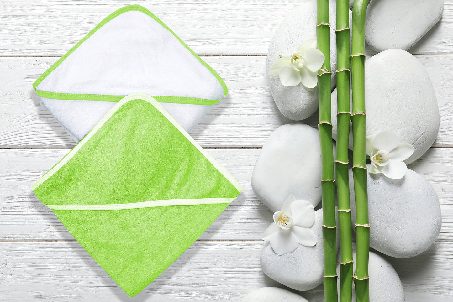 2 Pack Baby Bath Towel - Rayon Made from Bamboo