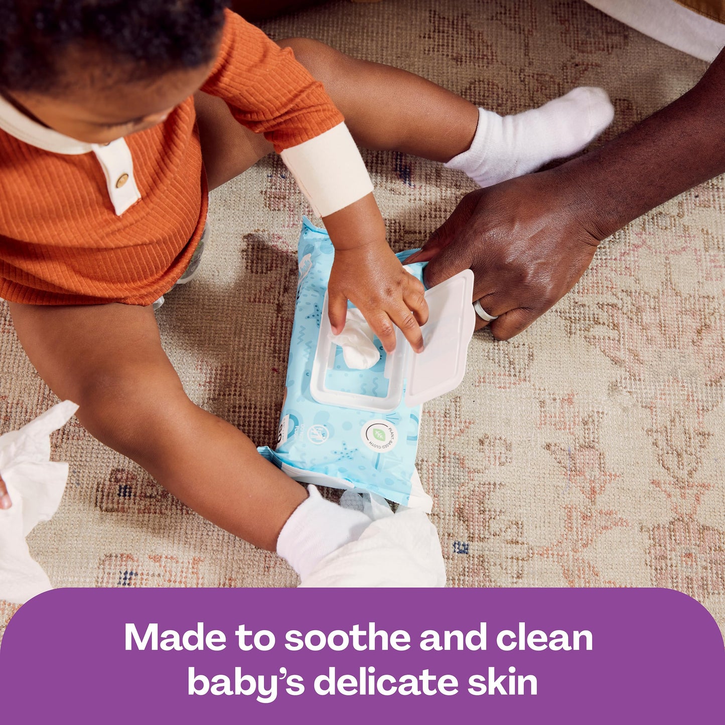 Hello Bello Extra Gentle Unscented Baby Wipes, Plant Based, Made with 99% Water and Aloe for Babies and Kids, 720 Count