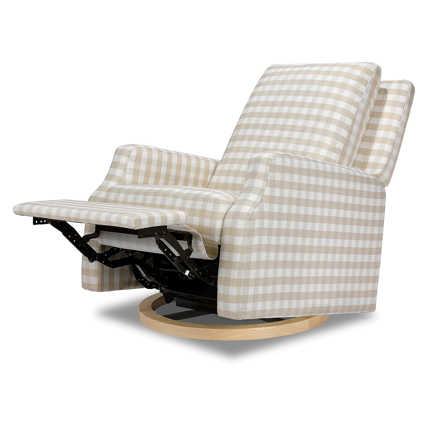 Namesake Crewe Glider Recliner Nursery Chair - GREENGUARD Gold & Certi-PUR US Certified, Ultra Cozy 360° Swivel Rocker Recliner