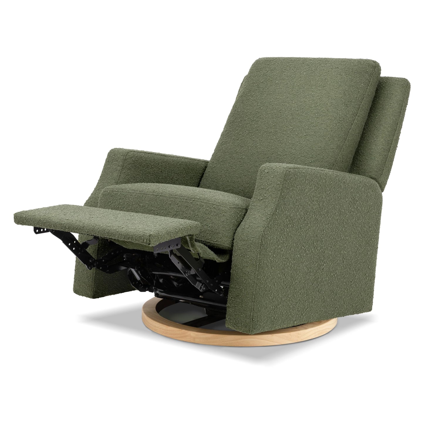 Namesake Crewe Glider Recliner Nursery Chair - GREENGUARD Gold & Certi-PUR US Certified, Ultra Cozy 360° Swivel Rocker Recliner
