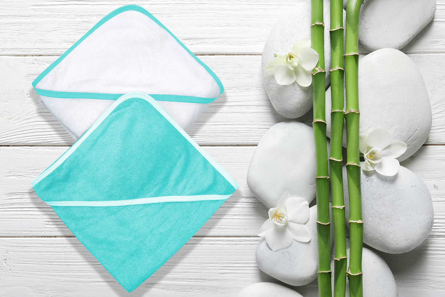 2 Pack Baby Bath Towel - Rayon Made from Bamboo