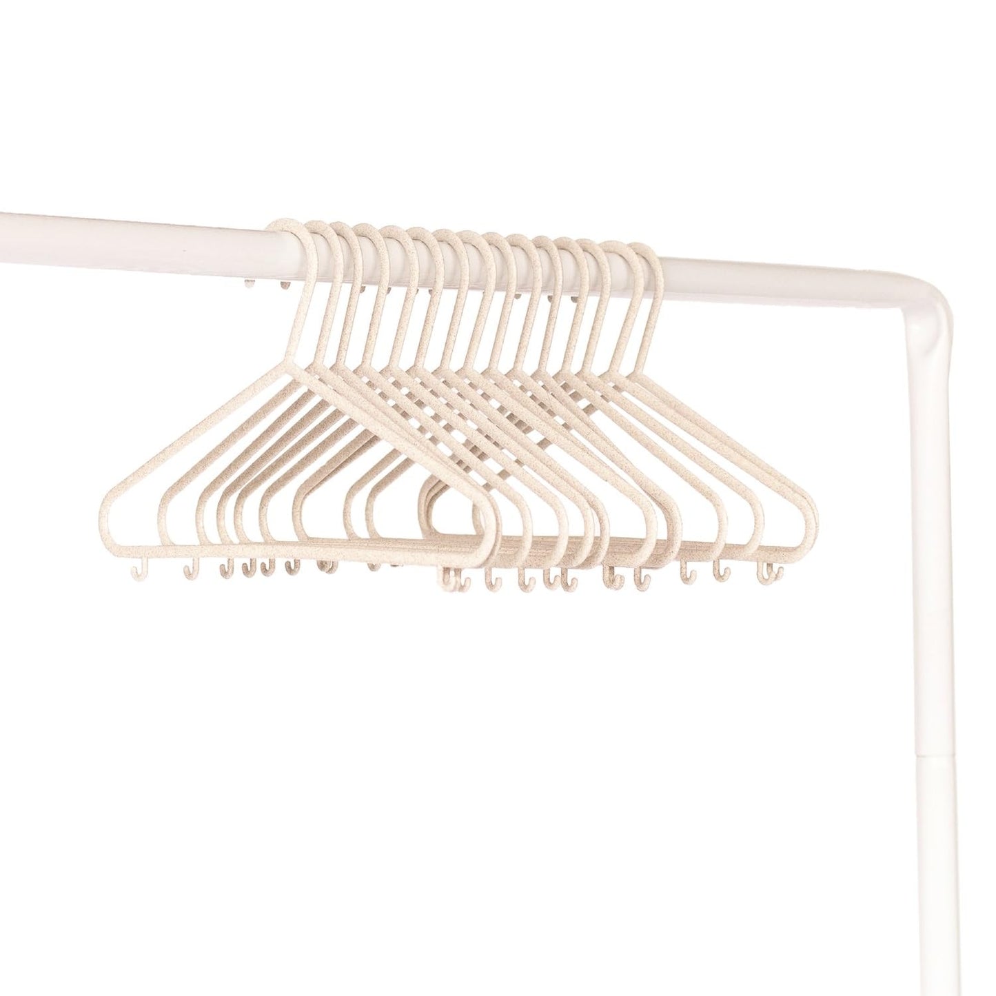 Sustainable Wheat Straw Plastic Toddler & Kids Hangers – Pack of 30