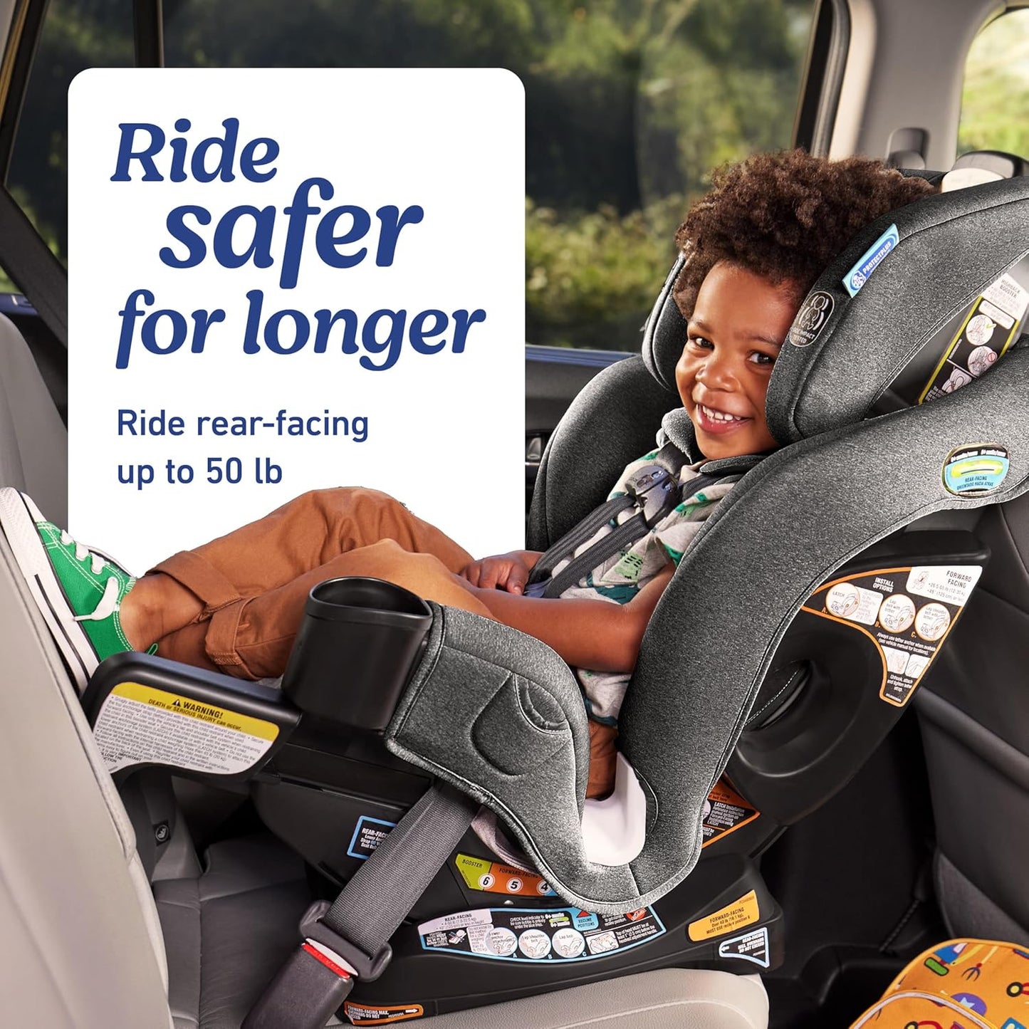 Graco Extend2Fit Convertible Baby Car Seat, Rear and Forward Facing