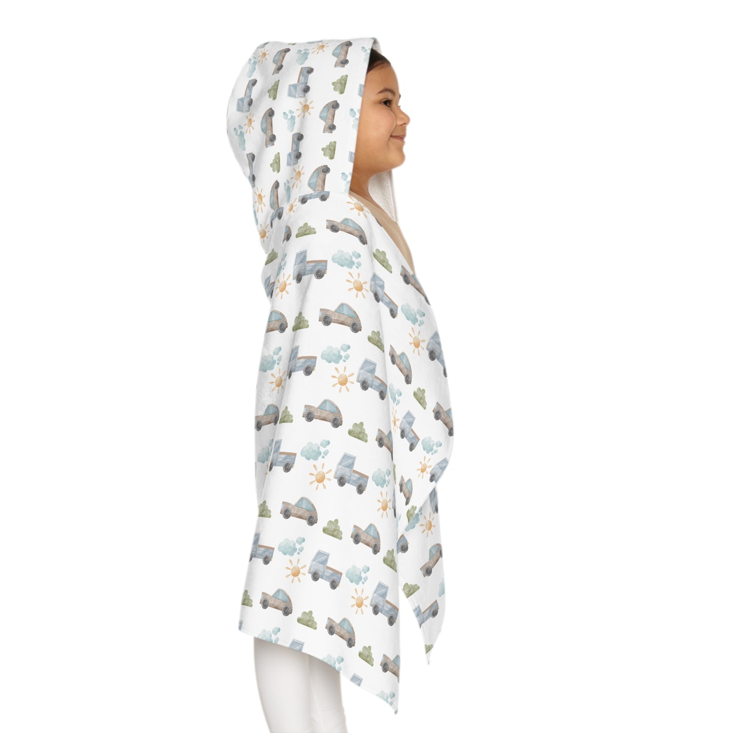 Child's Hooded Towel - Things That Go Design