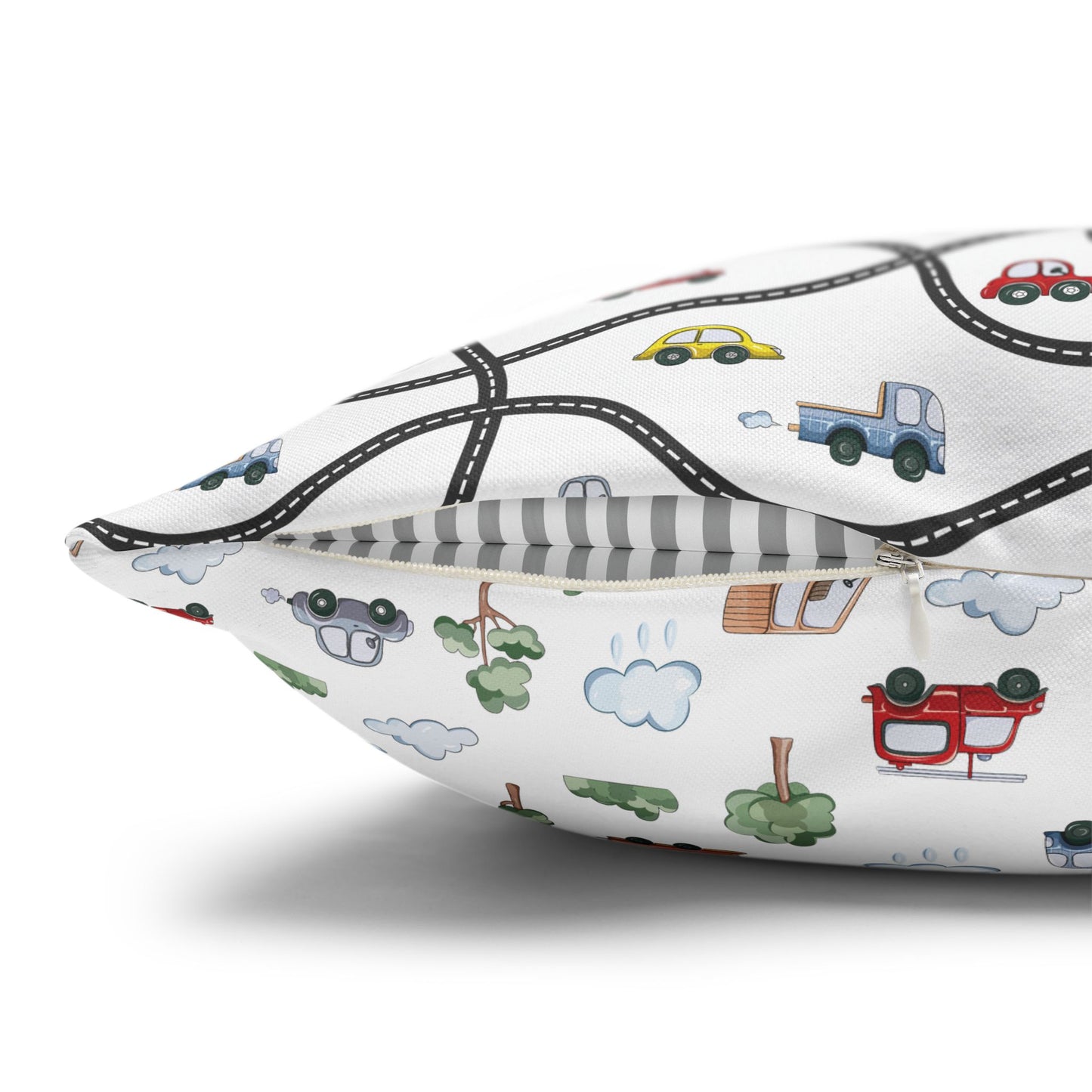 Throw Pillowcase Boy's Cute Cars