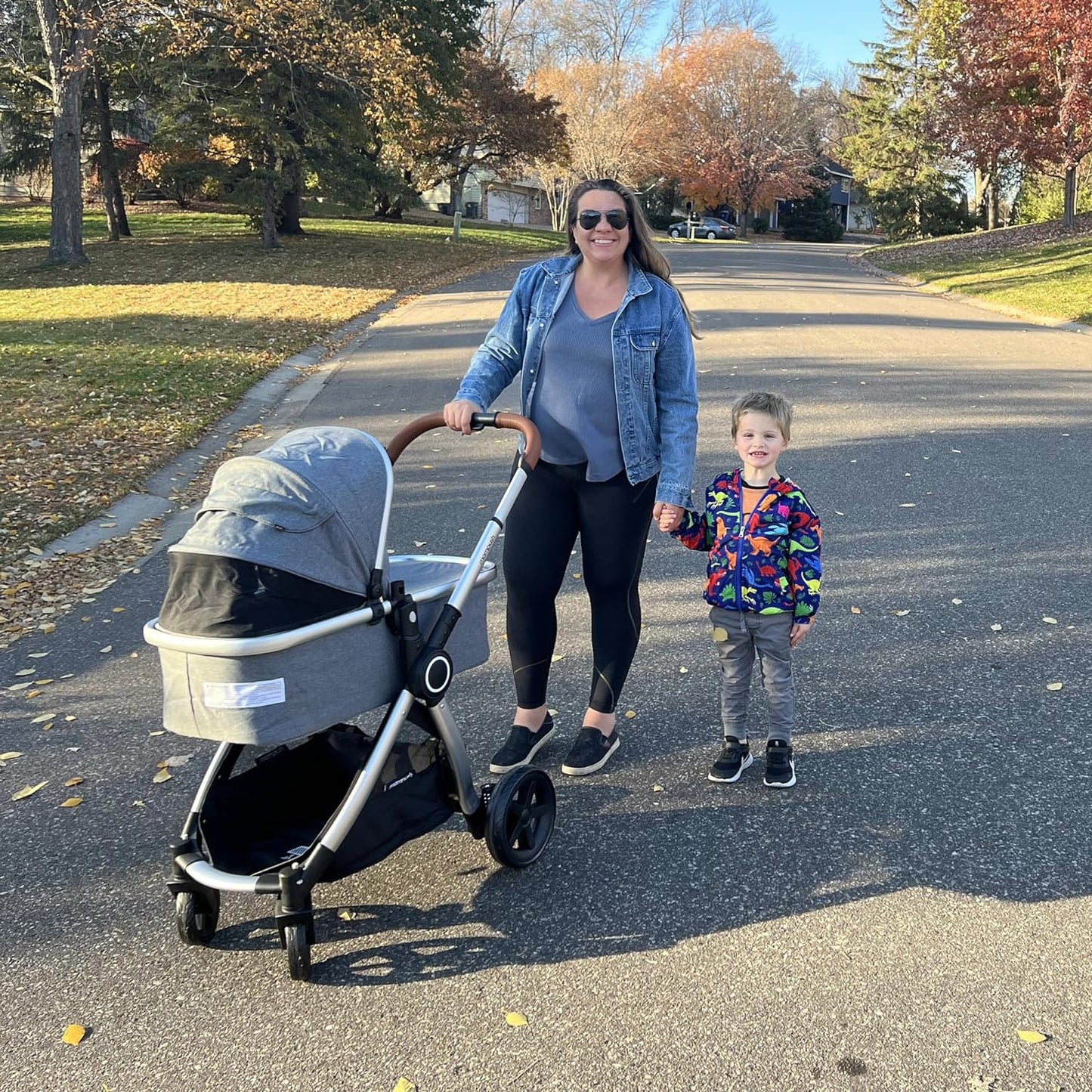 Ultimate 2 Baby Stroller for Infant and Toddler with Newborn Mode and Reversible Seat, All-Terrain Stroller with All-Wheel Suspension, Includes Car Seat Adapter and Large Storage Basket