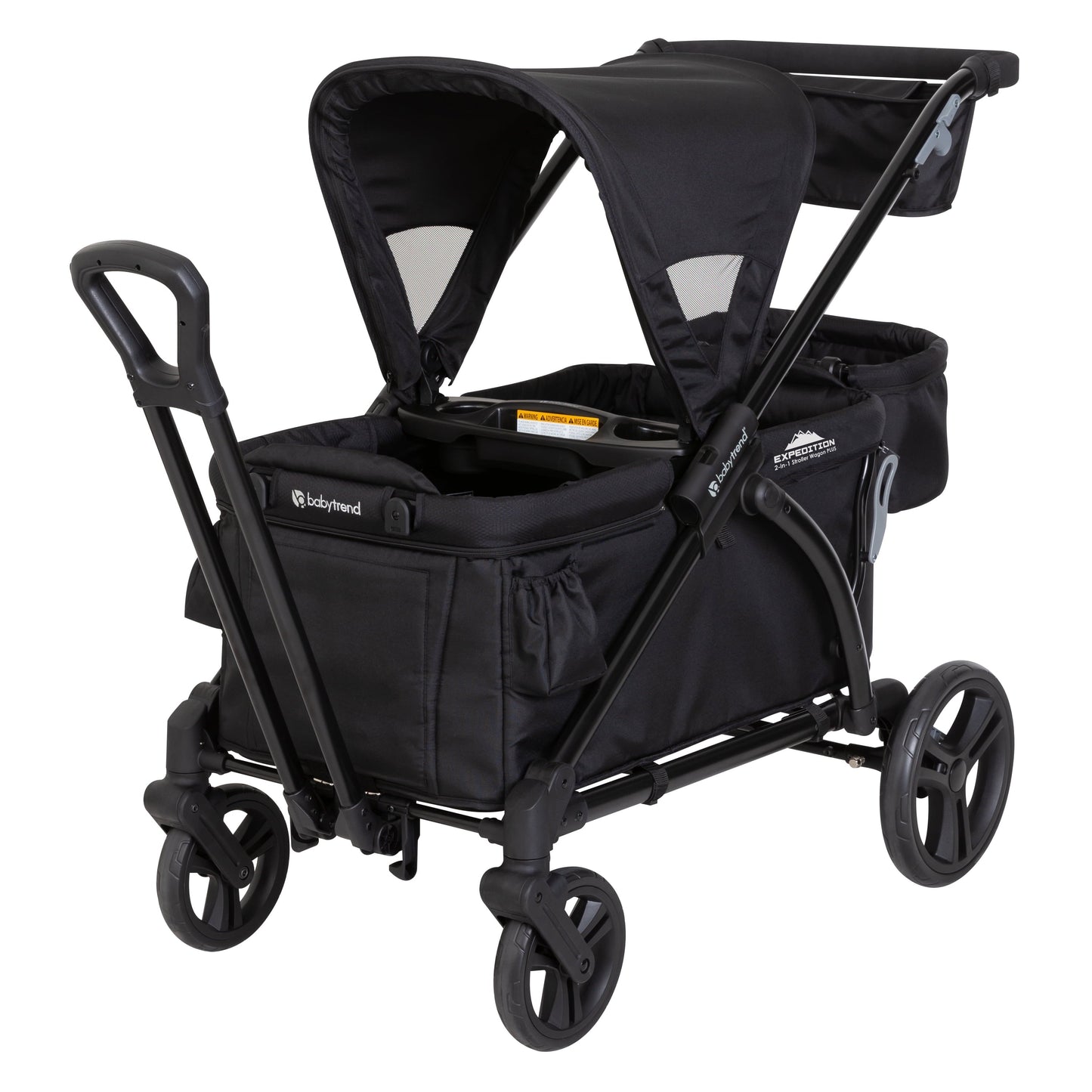 Expedition plus 2-In-1 Stroller Wagon, Solid Print Black