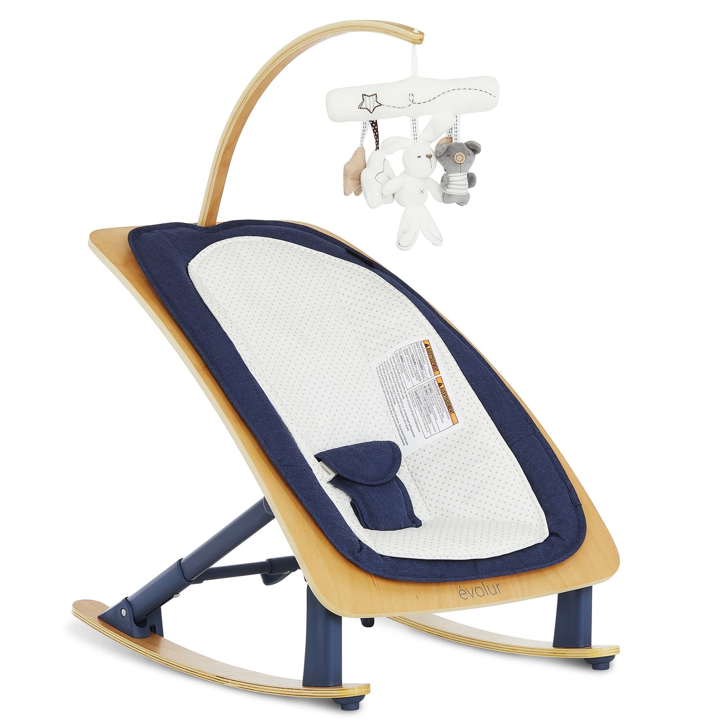 Tory 2-In-1 Rocker & Chair, Light Gray