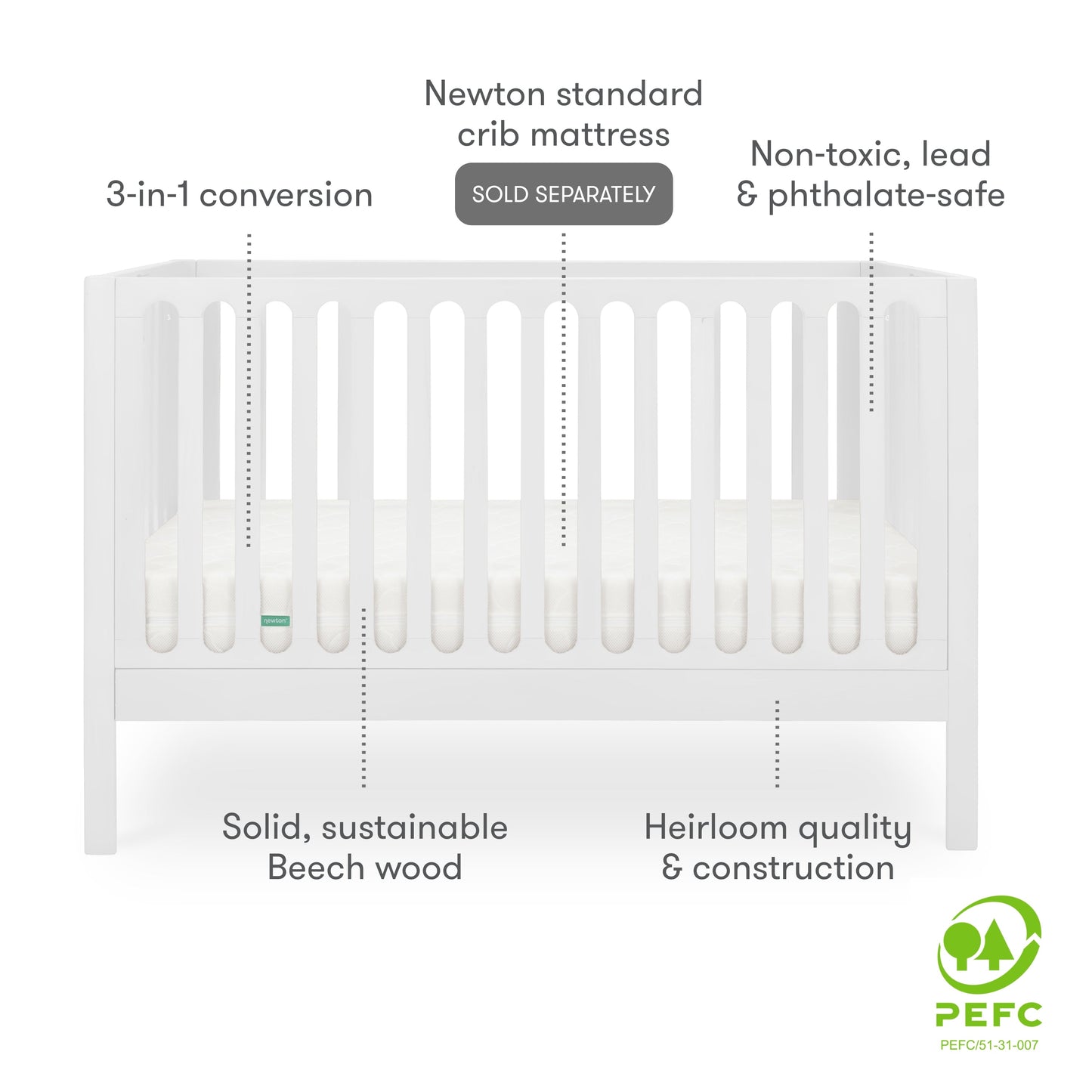Newton Galileo Convertible Crib