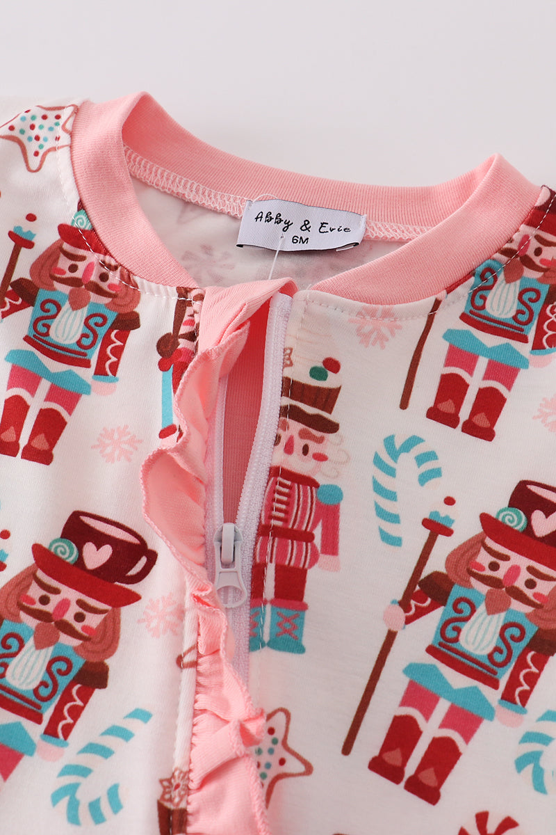 Children's onesie with Nutcracker design and visible brand label on a white background