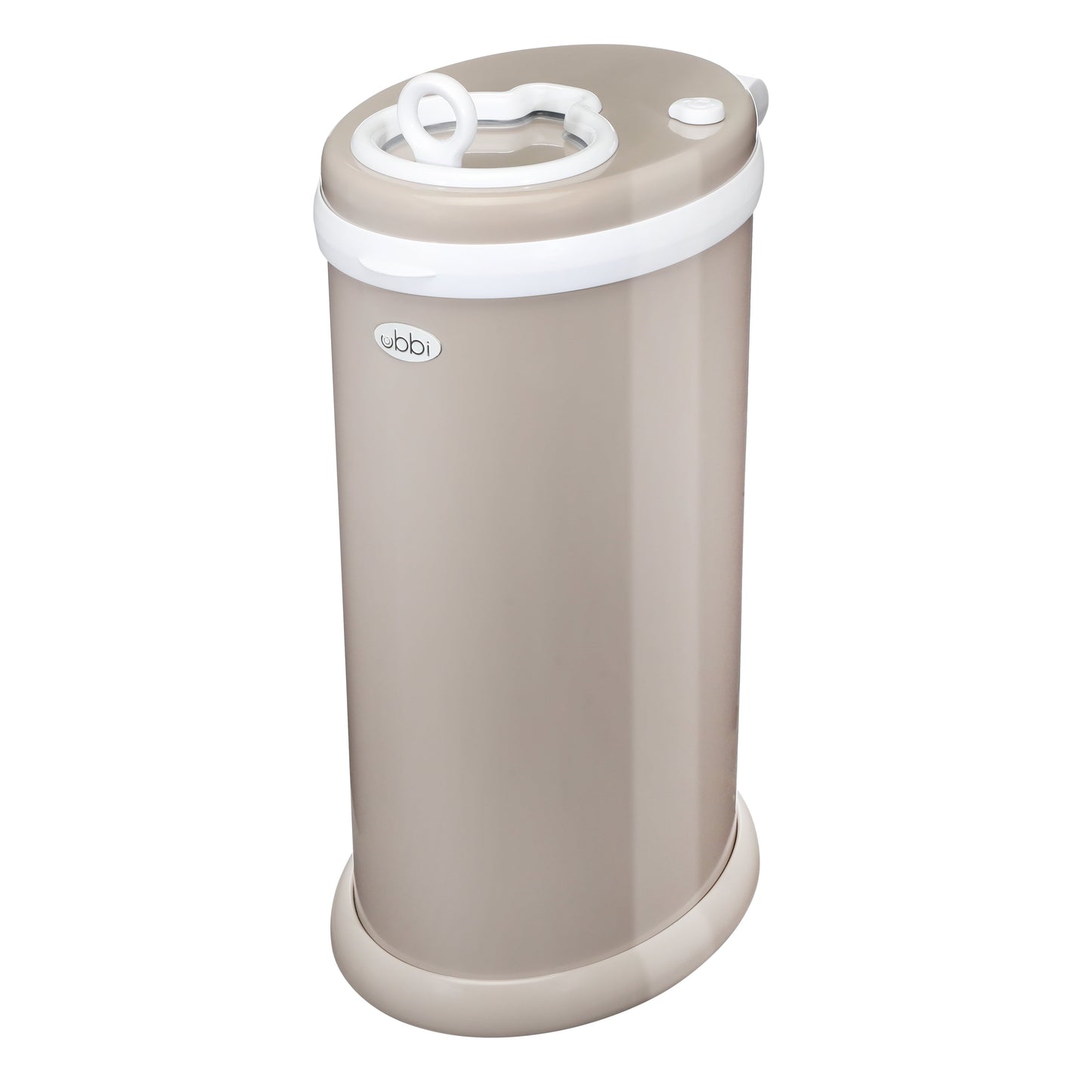 Stainless Steel Diaper Pail, Odor Locking, No Special Bag Required, Award-Winning, Registry Must-Have, Taupe