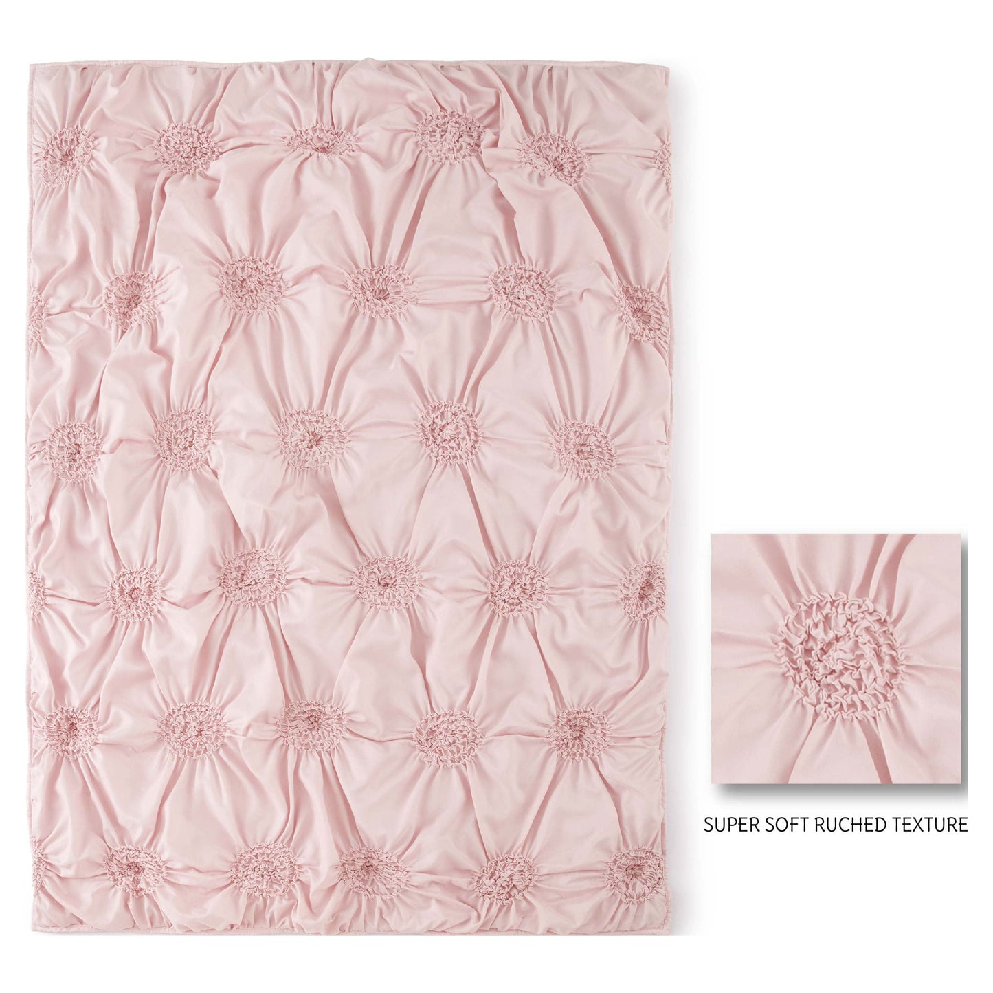 Baby Willow 5 Piece Toddler Bedding Set, Pink